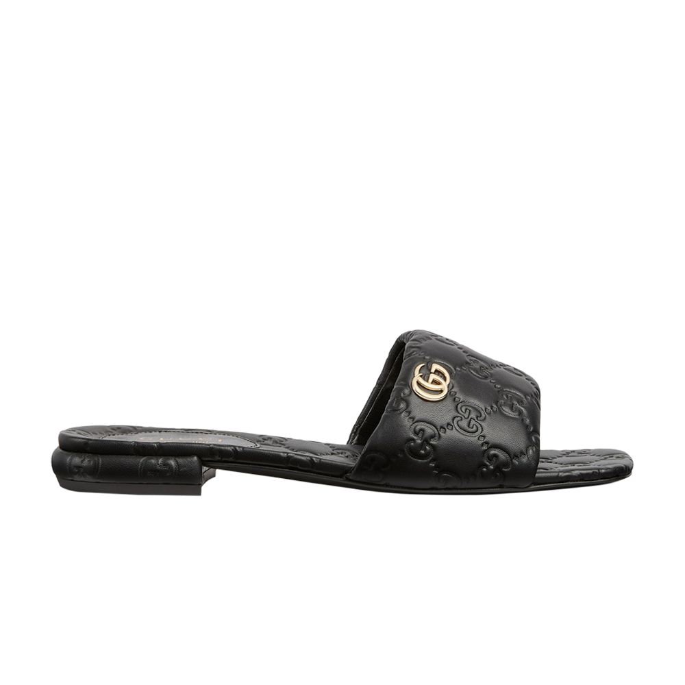 Pre-owned Gucci Wmns Slide 'gg - Black' | Women's Size 4.5