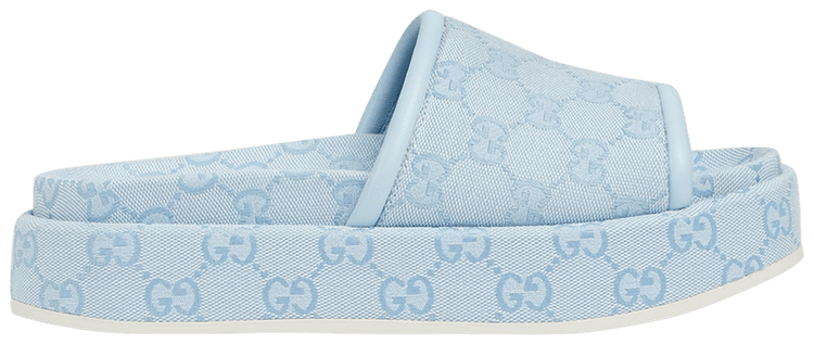 GUCCI｜SANDALS (816797 FAD9D 4952) Buy Gucci Wmns Platform Sandal 'Allover GG - Light Blue