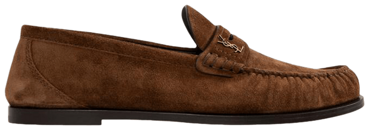 Saint Laurent Le Loafer Penny Slippers Snuff