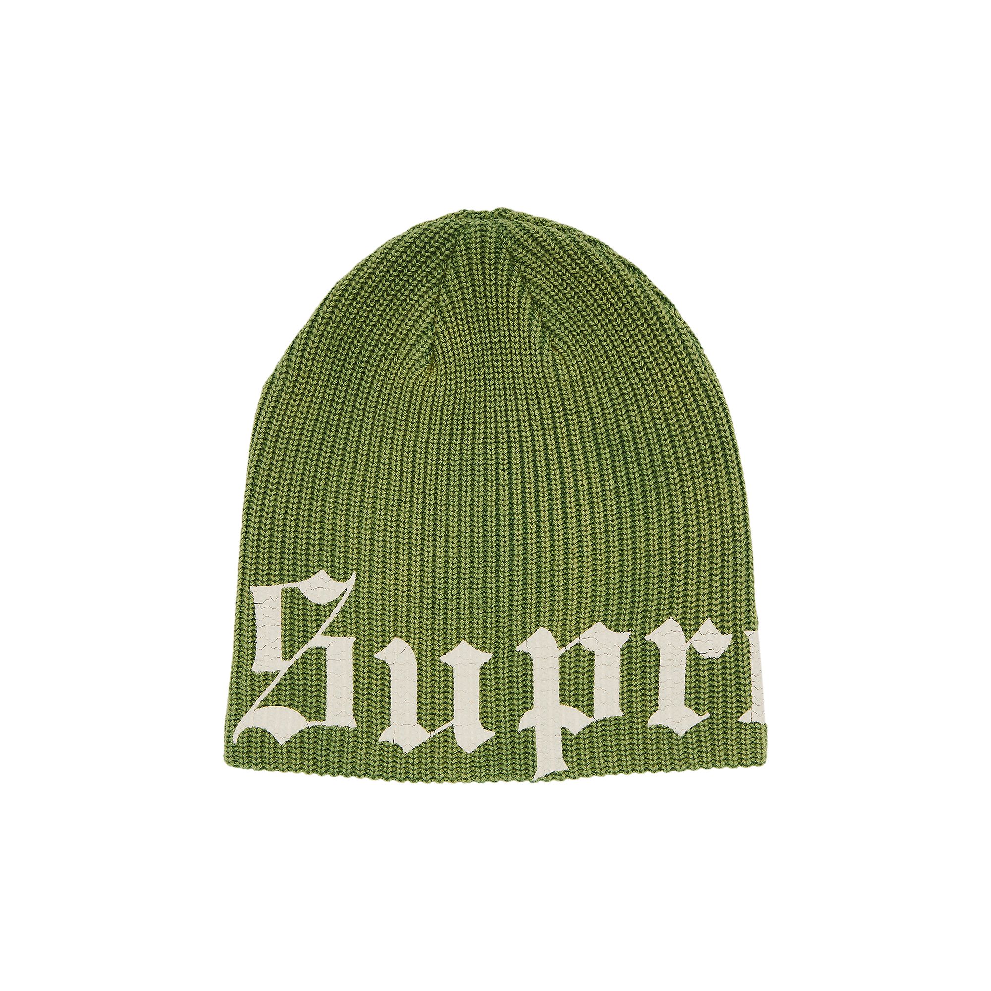 Pre-owned Supreme Old English Printed Beanie 'green' | Men's Size Onesize