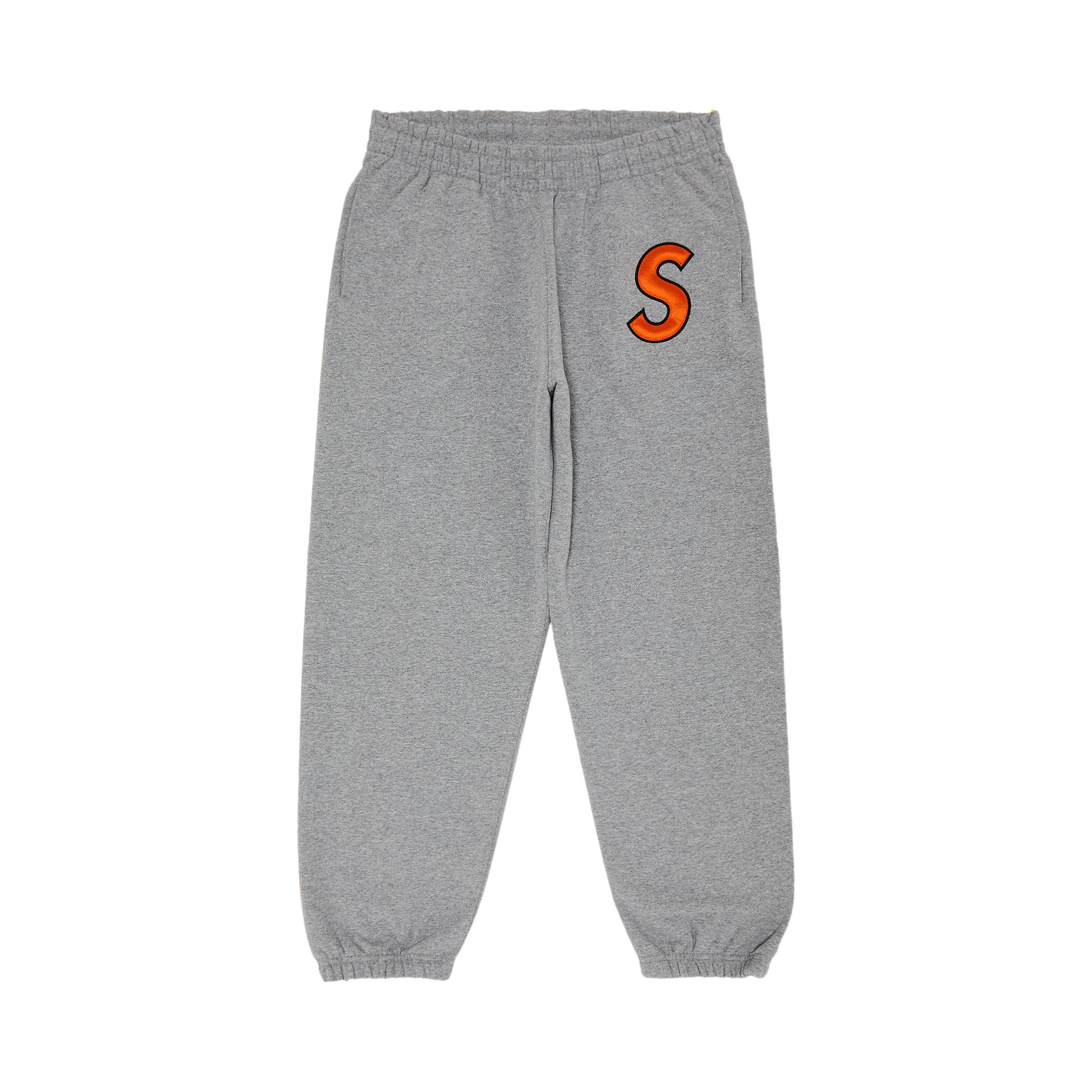 Pre-owned Supreme S Logo Sweatpant 'heather Grey' | Men's Size M