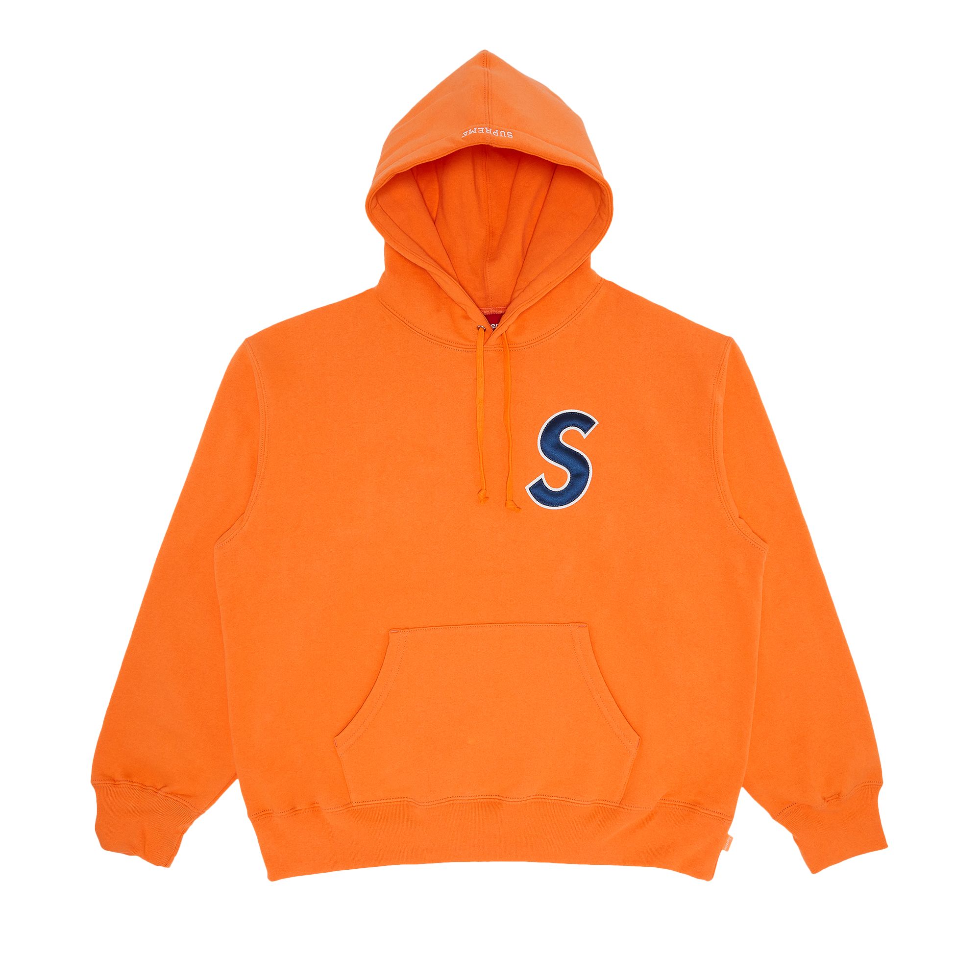 Pre-owned Supreme S Logo Hooded Sweatshirt 'light Orange' | Men's Size M