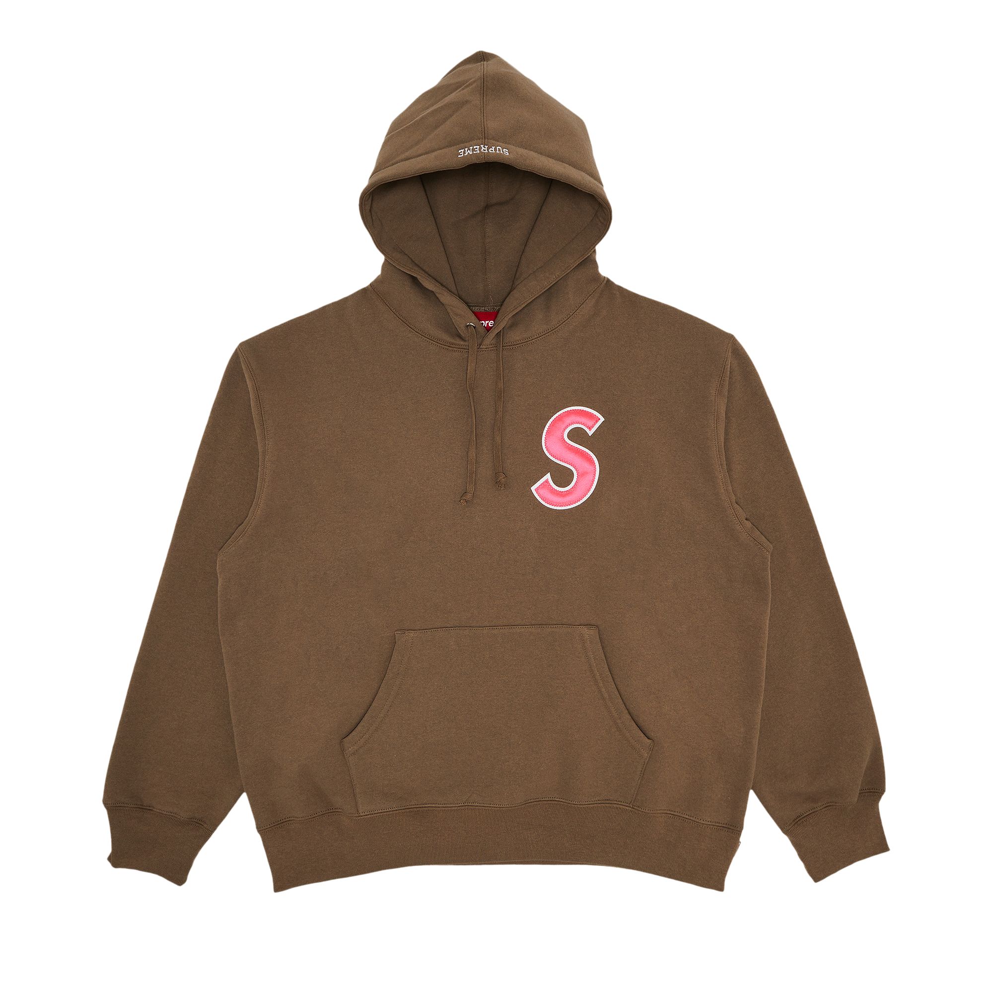 Pre-owned Supreme S Logo Hooded Sweatshirt 'dusty Brown' | Men's Size L