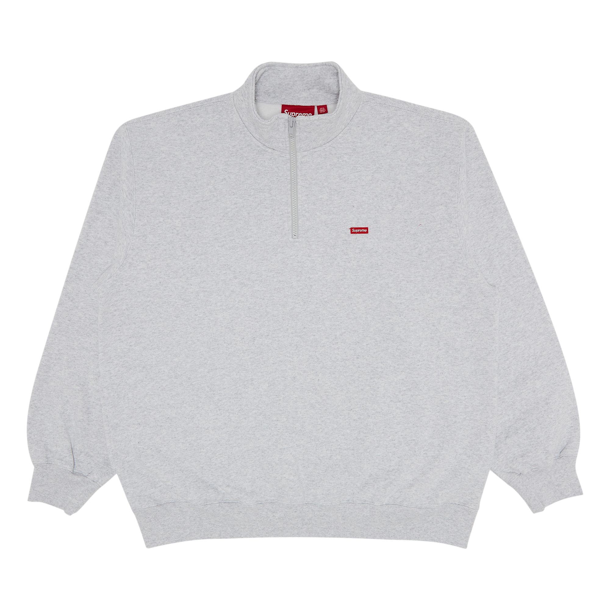 Pre-owned Supreme Small Box Half Zip Pullover 'ash Grey' | Men's Size M In Gray