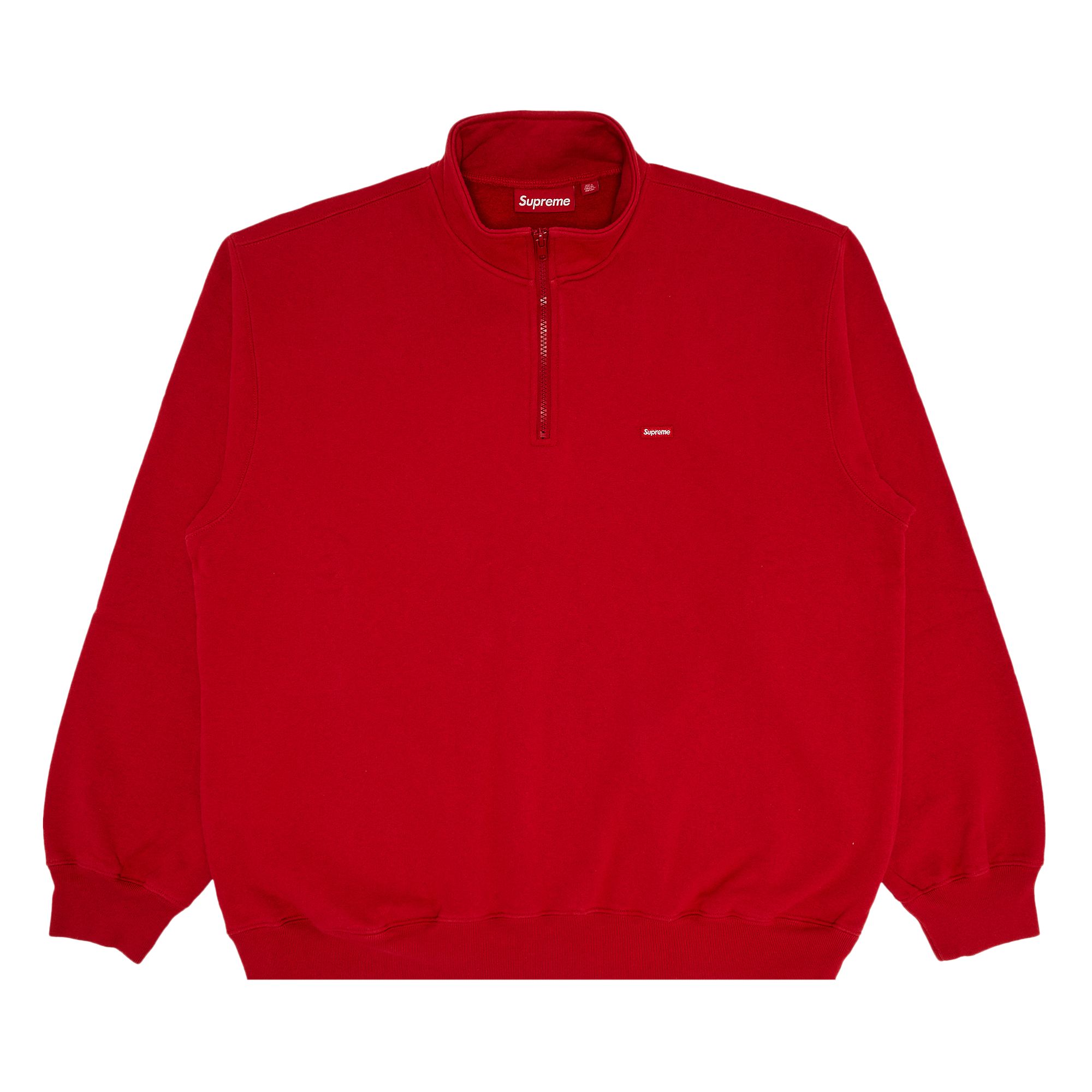 Pre-owned Supreme Small Box Half Zip Pullover 'red' | Men's Size M