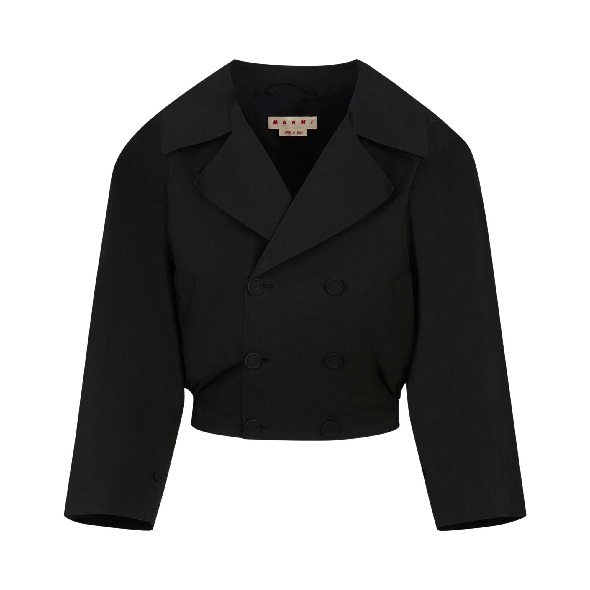 Pre-owned Marni Organic Compact Poplin Jacket 'black' | Men's Size 50