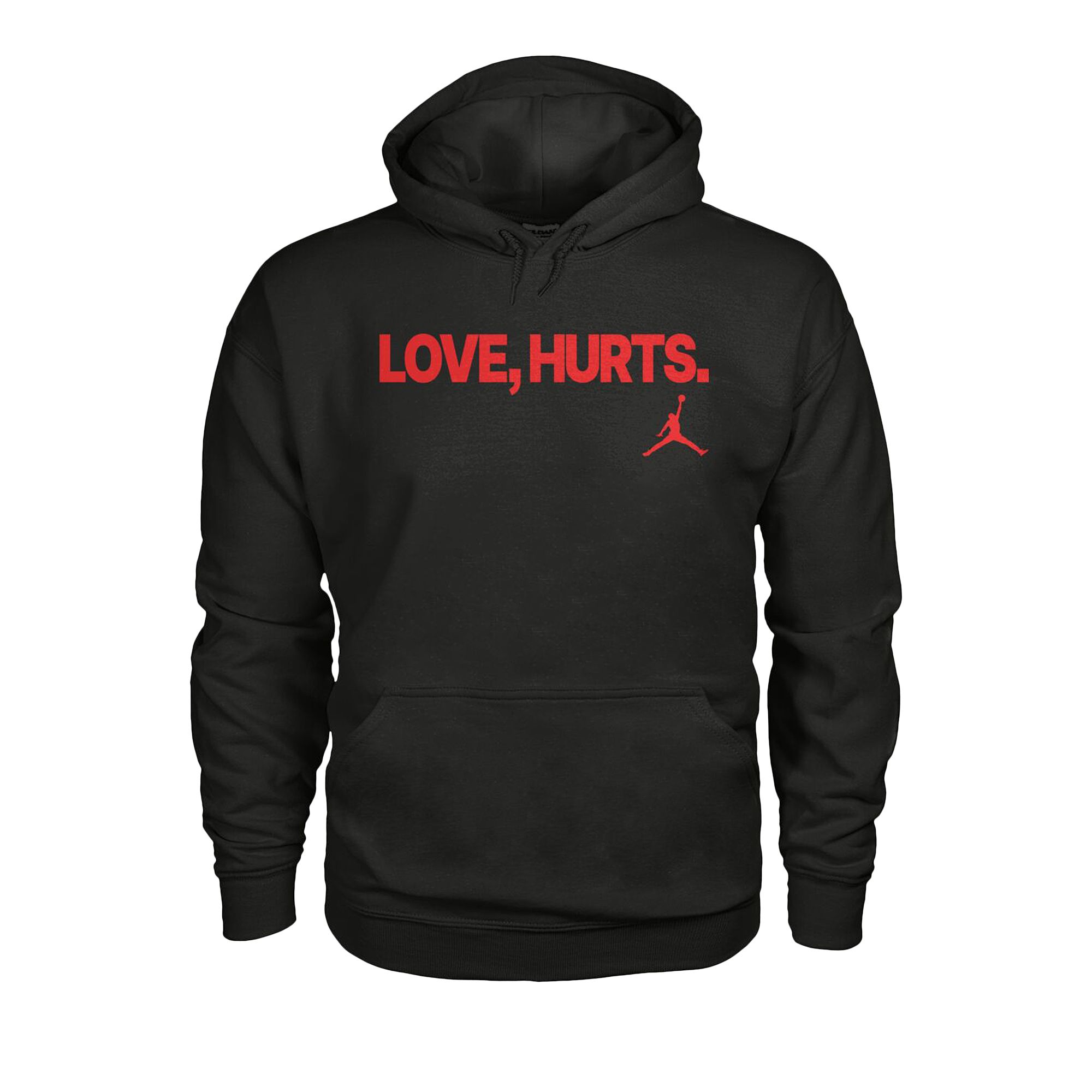 Pre-owned Air Jordan Jalen Hurts Love Hurts Hoodie 'black/red' | Men's Size L