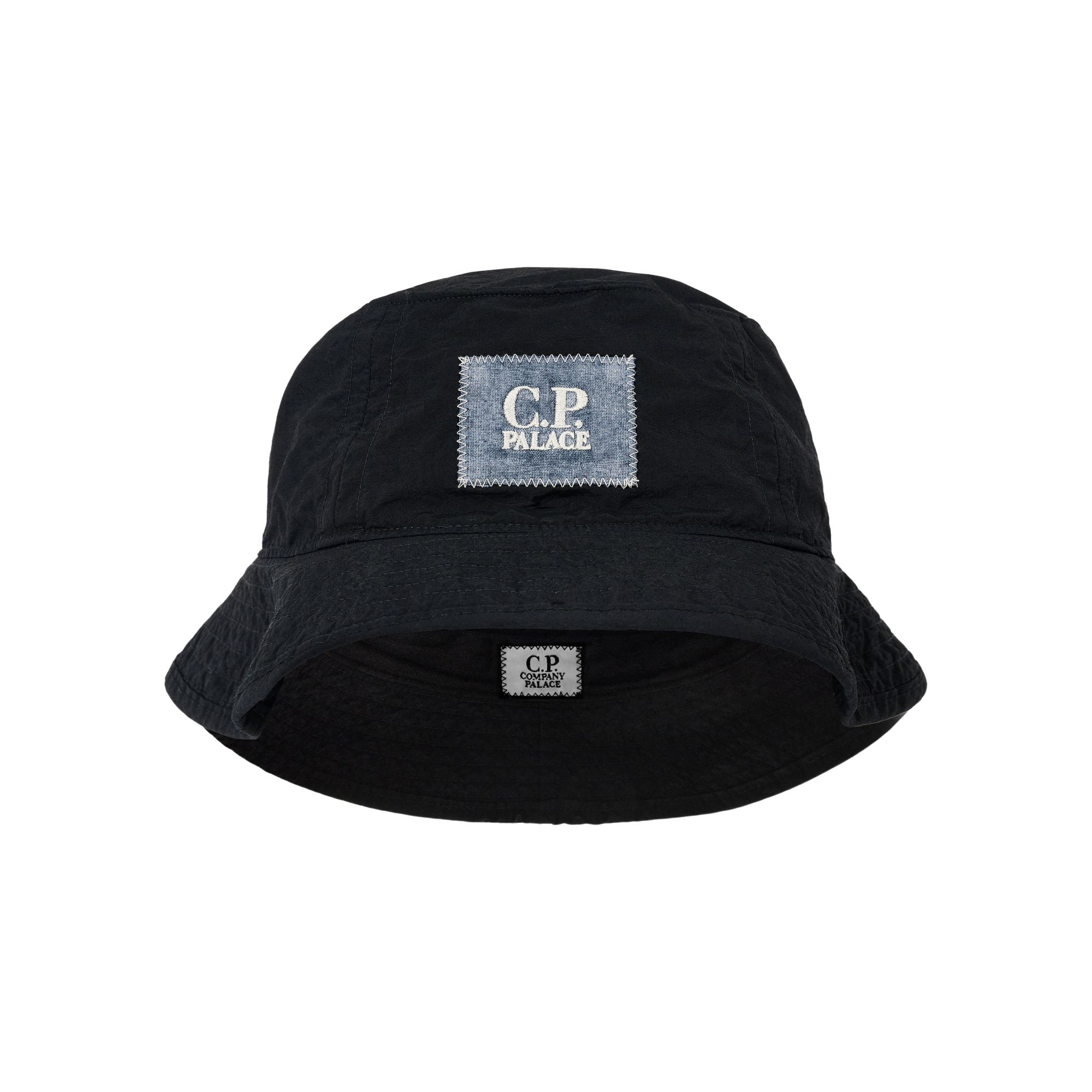 Pre-owned Palace X C.p. Company Plain Paper Touch Goggle Bucket Hat 'navy' | Blue | Men's Size M