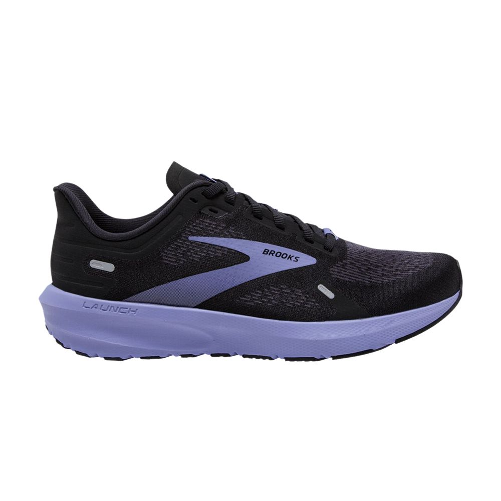 Pre-owned Brooks Wmns Launch 9 'black Ebony Purple' | Women's Size 6.5