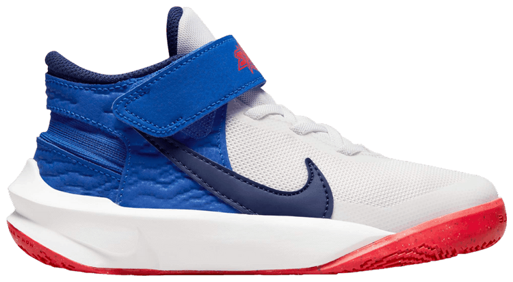 Nike Team Hustle D10 FlyEase PS White Game Royal