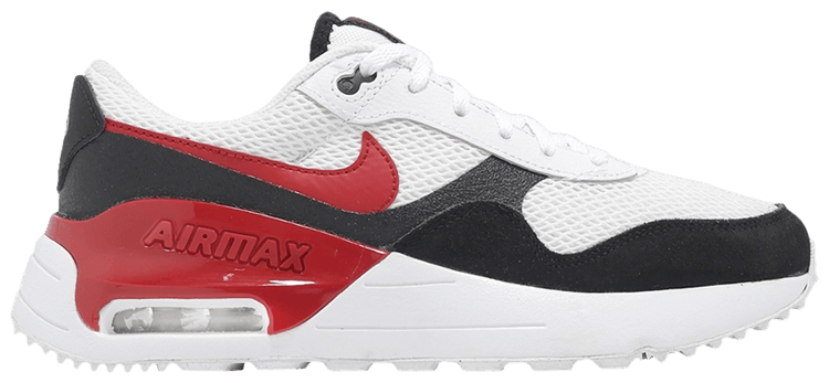 Nike Air Max SYSTM GS White Black Gym Red
