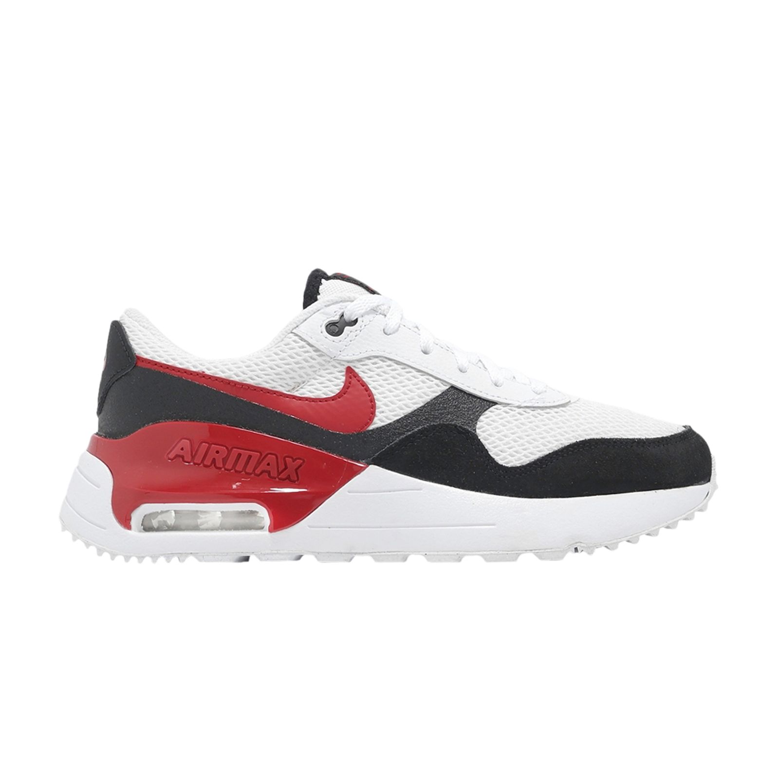Pre-owned Nike Air Max Systm Gs 'white Black Gym Red' | Kid's Size 6.5