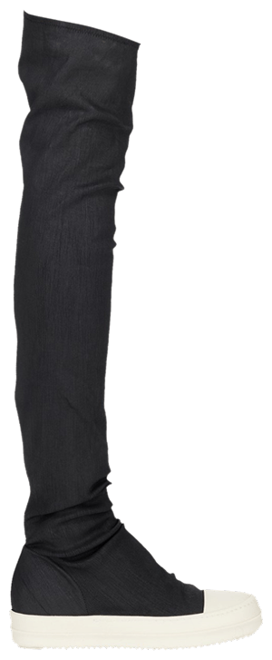 Rick Owens Wmns DRKSHDW High Sock Sneaks Black Wax