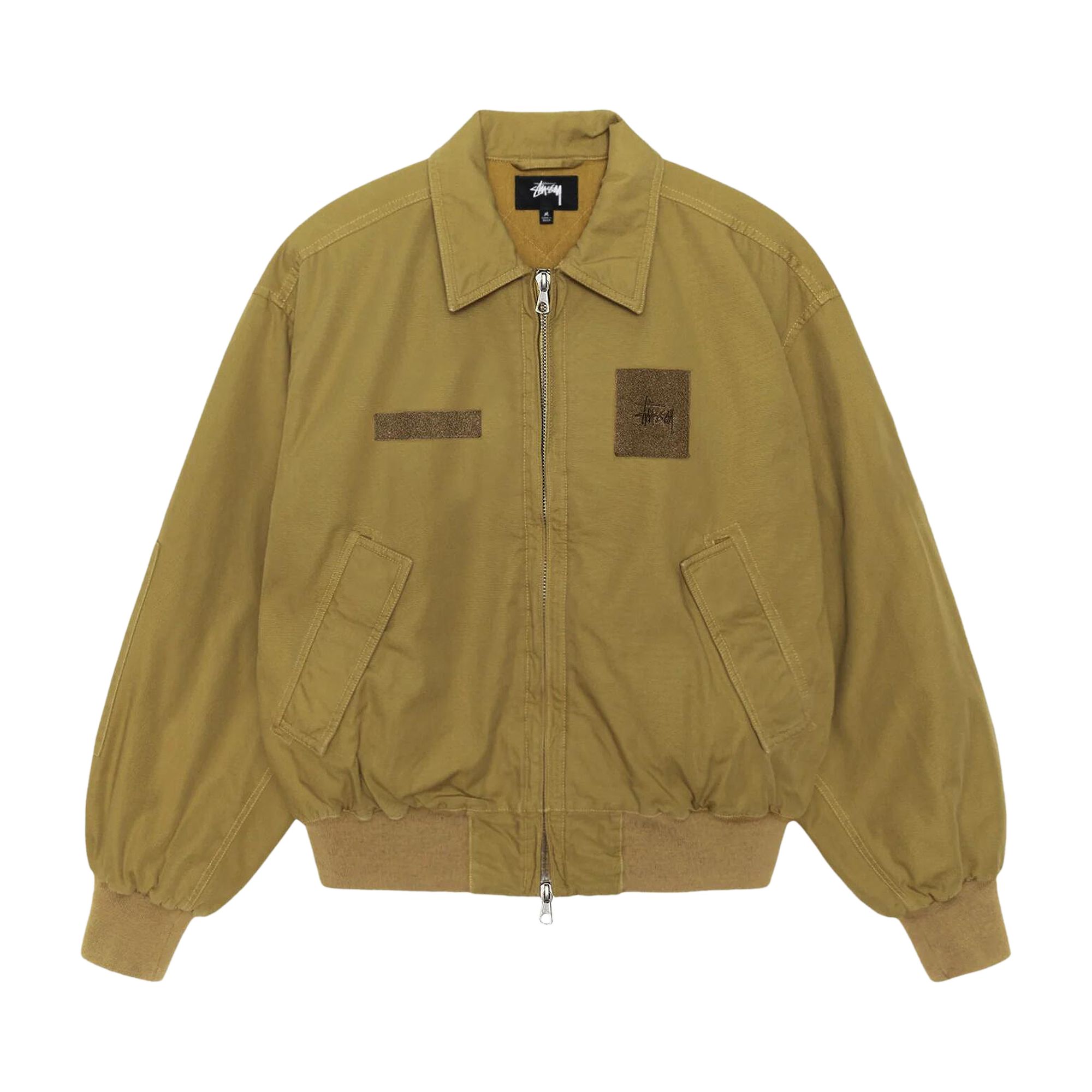 Pre-owned Stussy Flight Bomber 'golden Olive' | Green | Men's Size Xxl