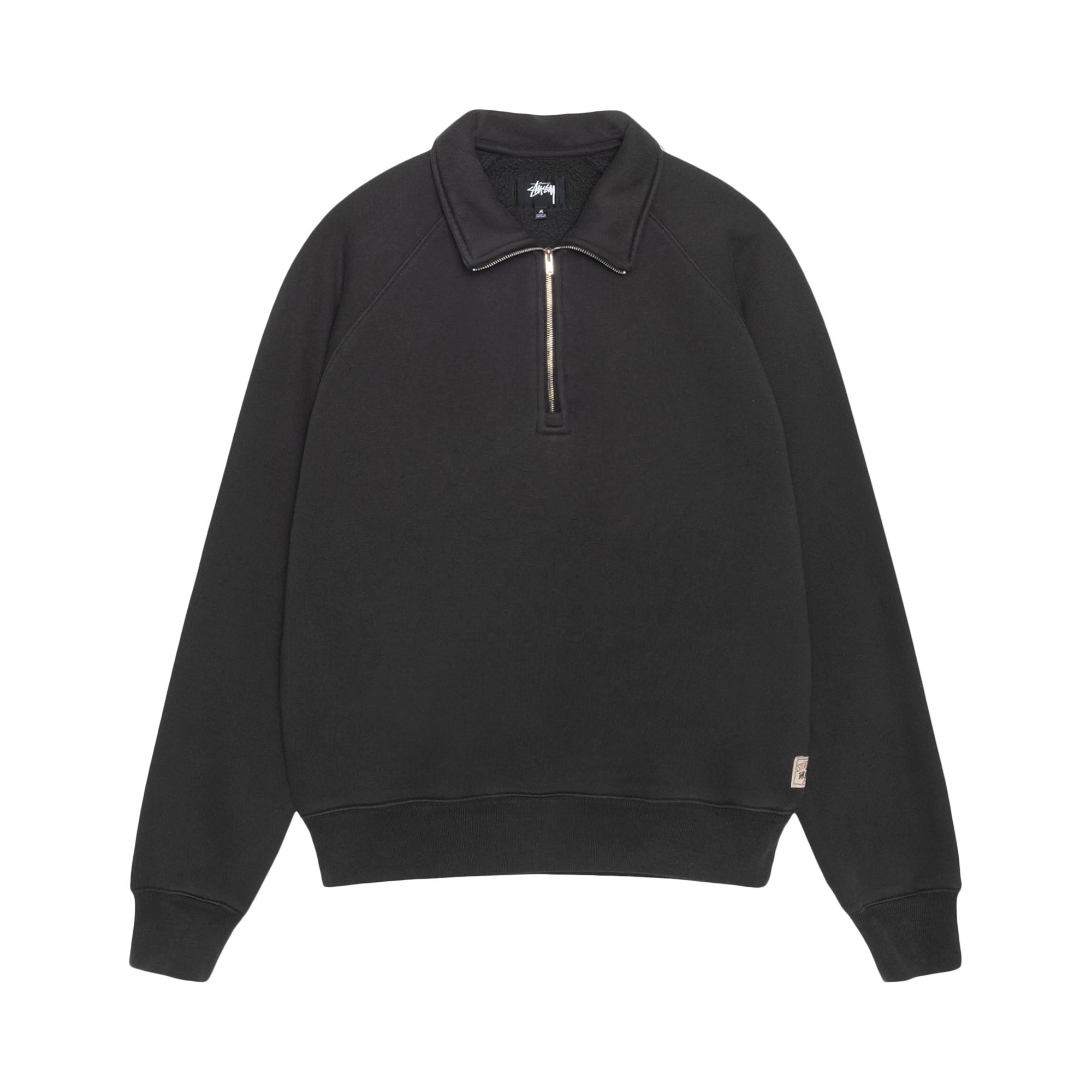 Pre-owned Stussy Relaxed Half Zip 'washed Black' | Men's Size Xxl
