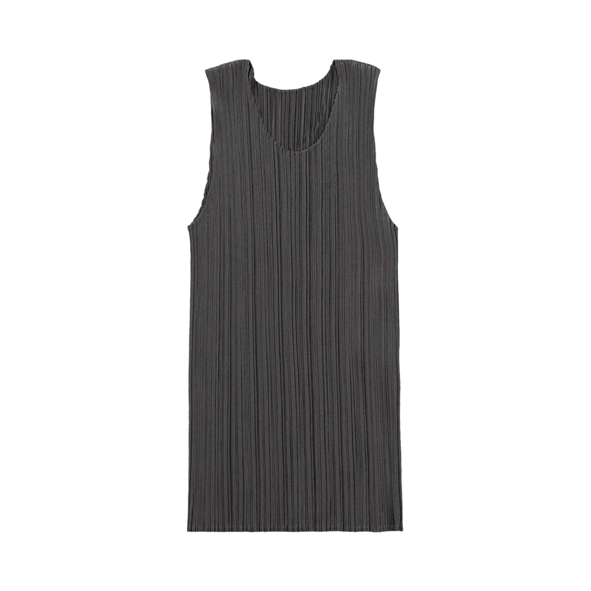 Pre-owned Issey Miyake Pleats Please  Basics Shirt 'grey' | Women's Size 3