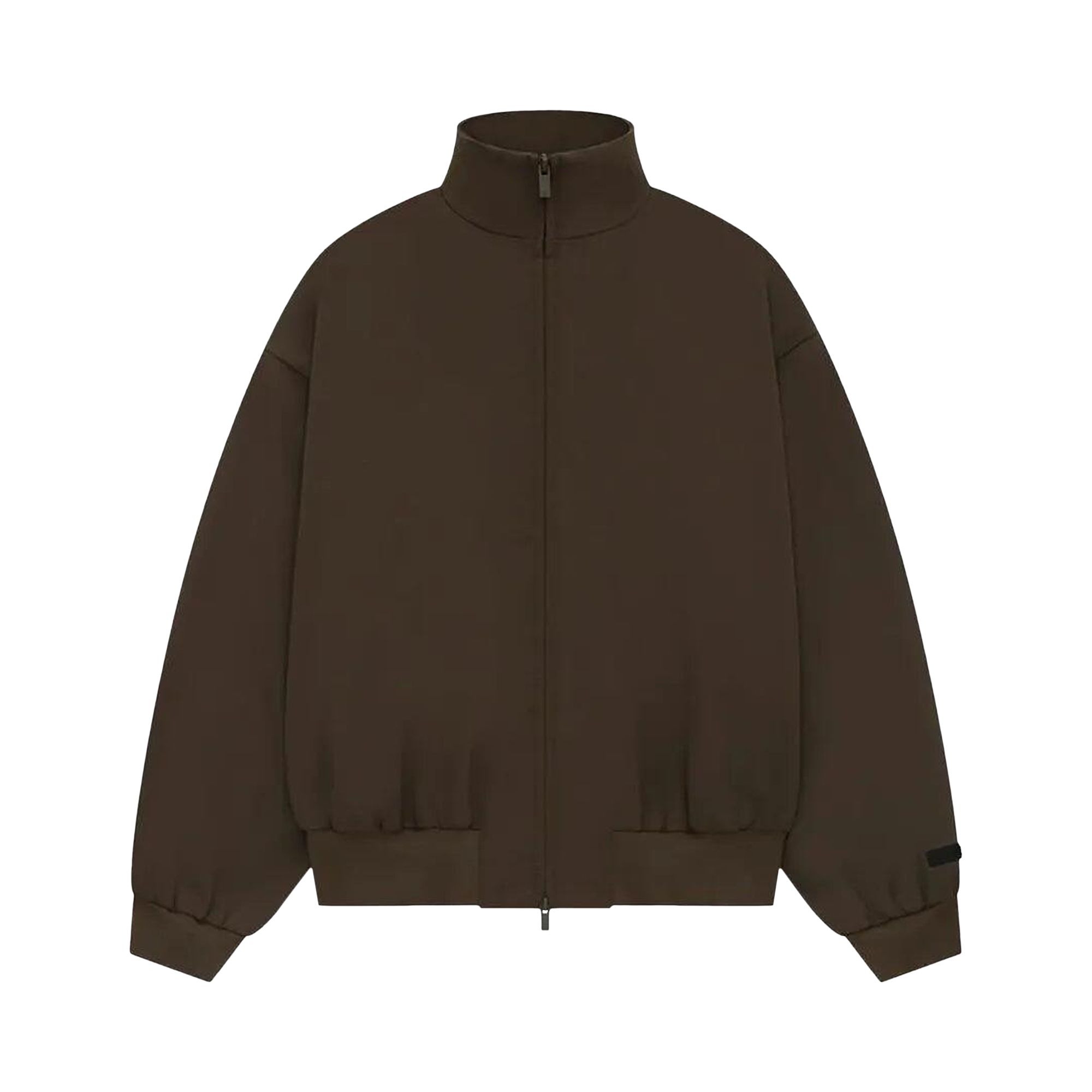 Pre-owned Essentials Fear Of God Bonded Nylon Bomber Jacket 'brown' | Men's Size L