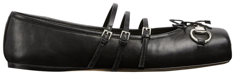 フラットシューズ GUCCI Woman Ballet flats Black 814318AAEA4 1000 Buy Gucci Wmns Horsebit Ballet Flat 'Black' - 814318 AAEA4