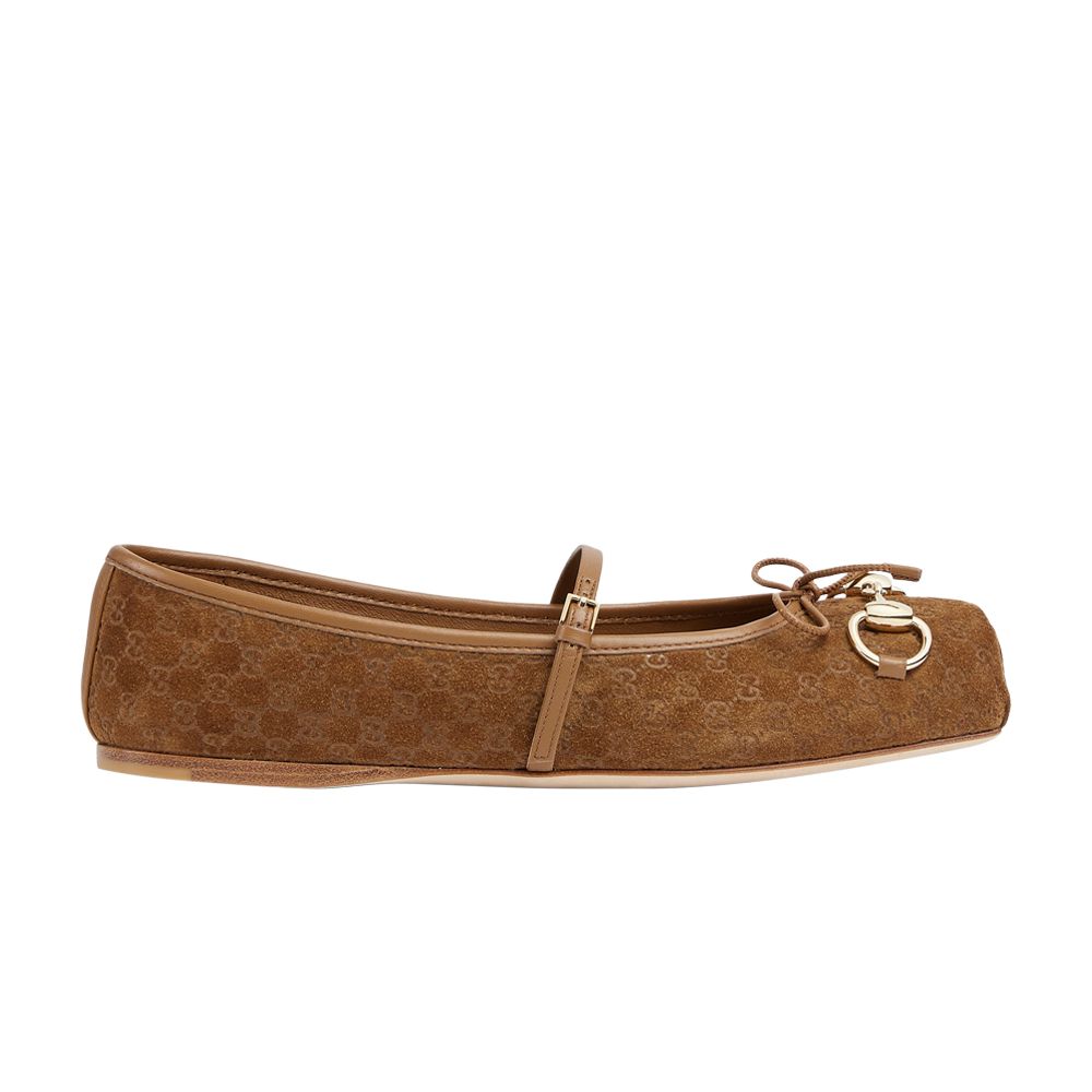 Pre-owned Gucci Wmns Horsebit Ballet Flat 'brown' | Women's Size 3.5