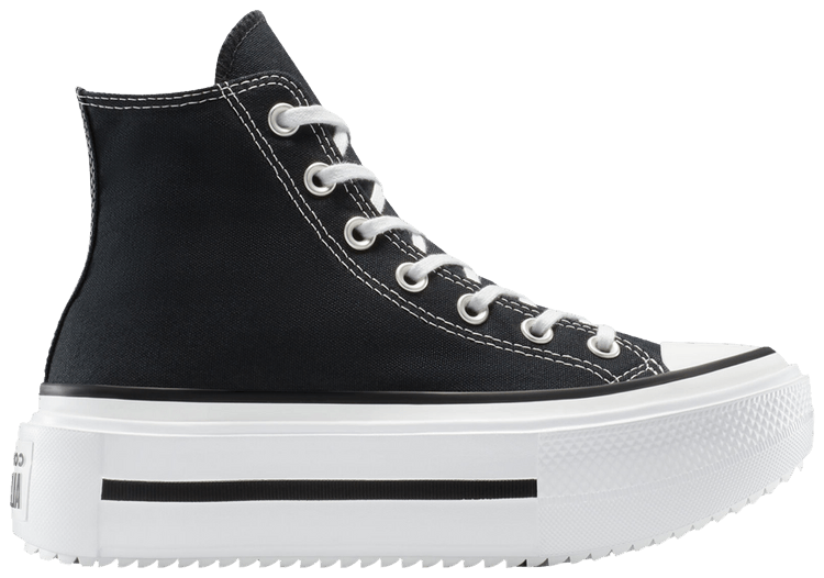 Converse Chuck Taylor All Star Lift Double Stack High Black White