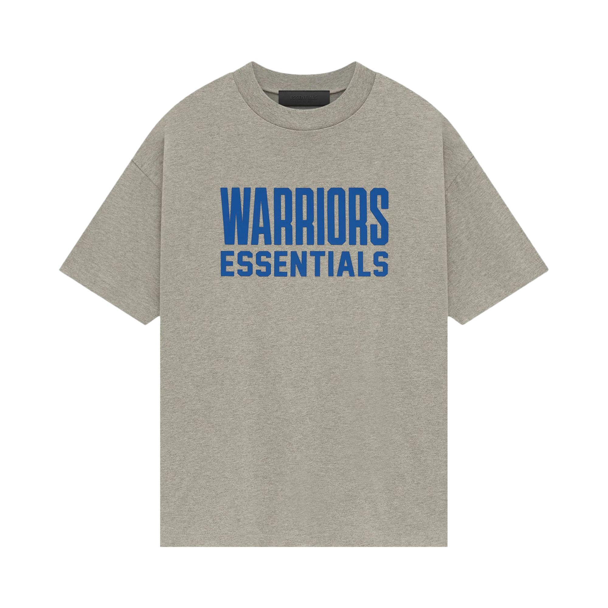 Pre-owned Essentials Fear Of God X Nba Golden State Warriors Tee 'grey Blue' | Men's Size Xxl In Gray