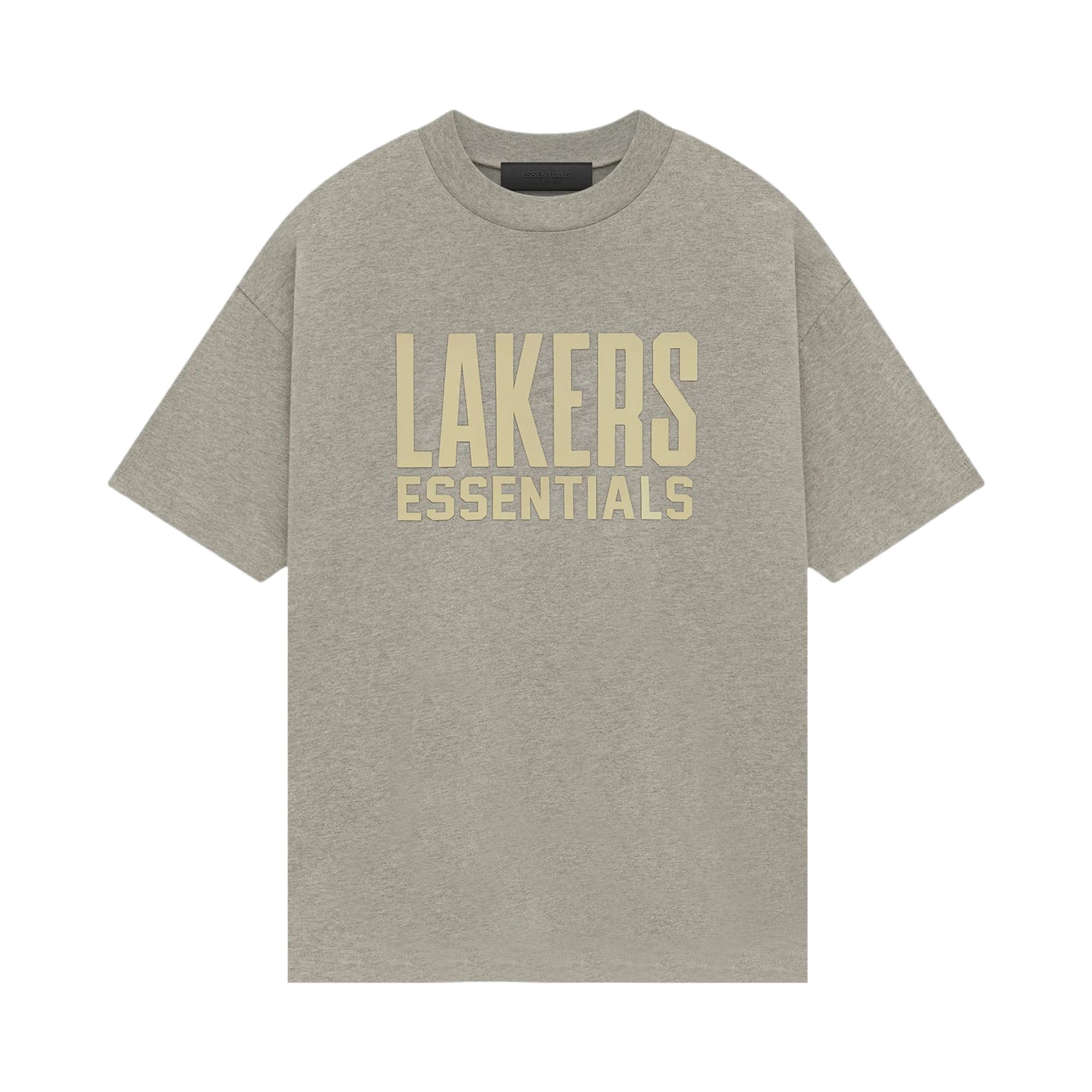 Pre-owned Essentials Fear Of God X Nba Los Angeles Lakers Tee 'grey Yello' | Men's Size M