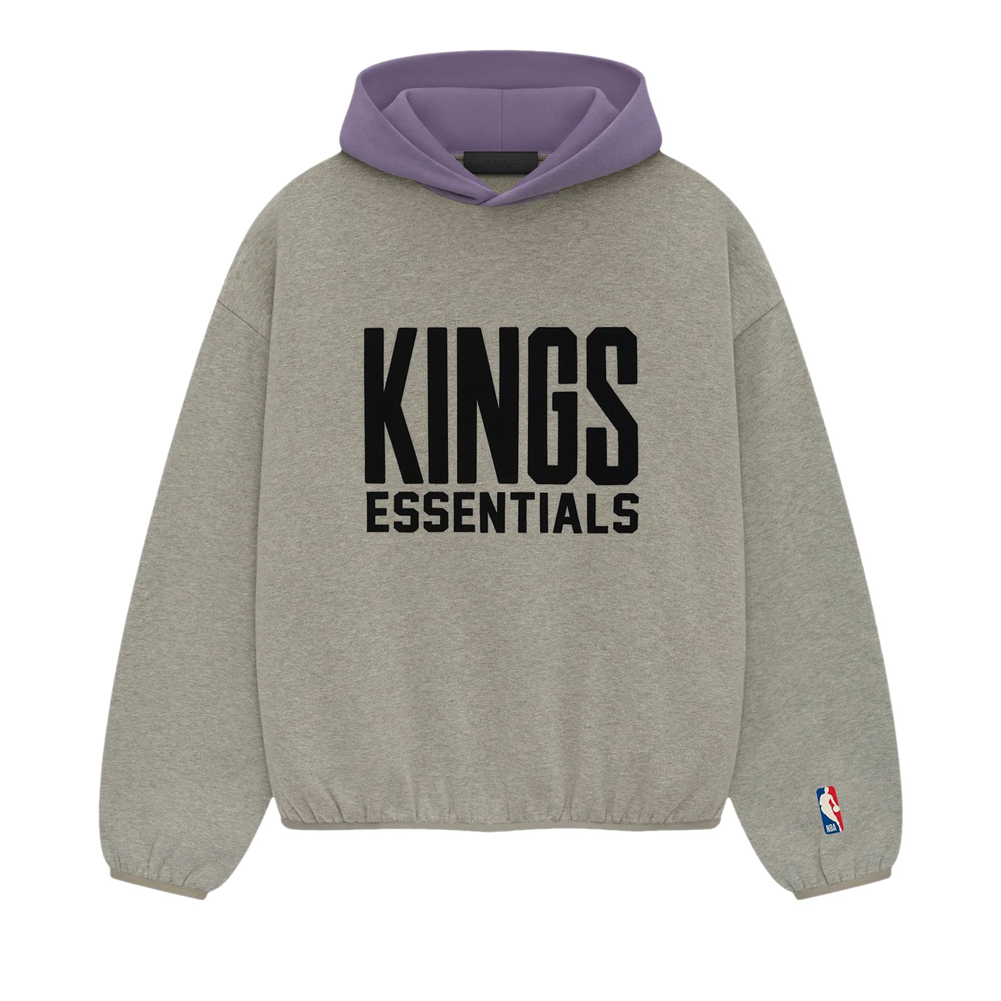 Pre-owned Essentials Fear Of God  X Nba Sacramento Kings Hoodie 'heather Grey' | Men's Size L