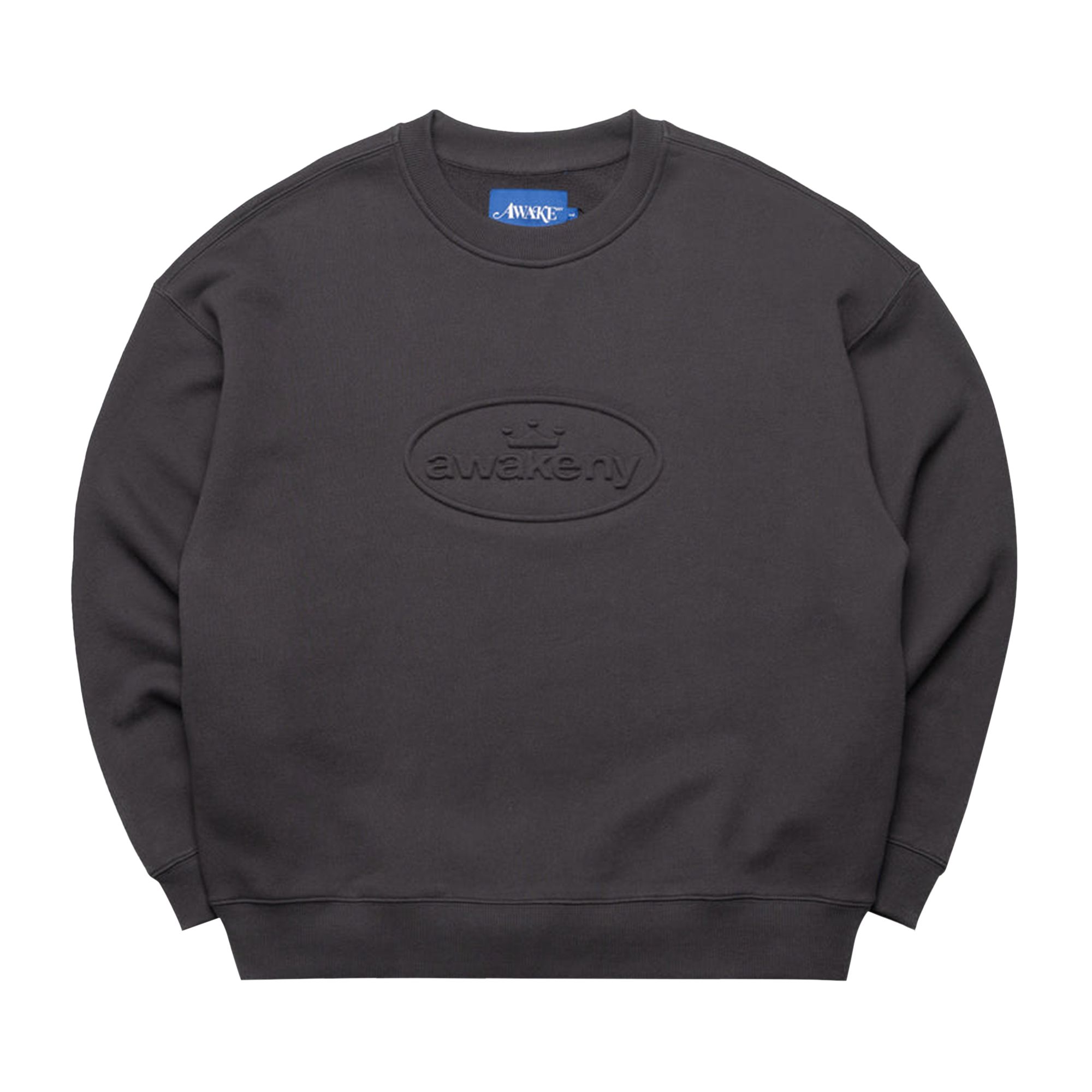 Pre-owned Awake Ny Debossed Crewneck 'black' | Men's Size L
