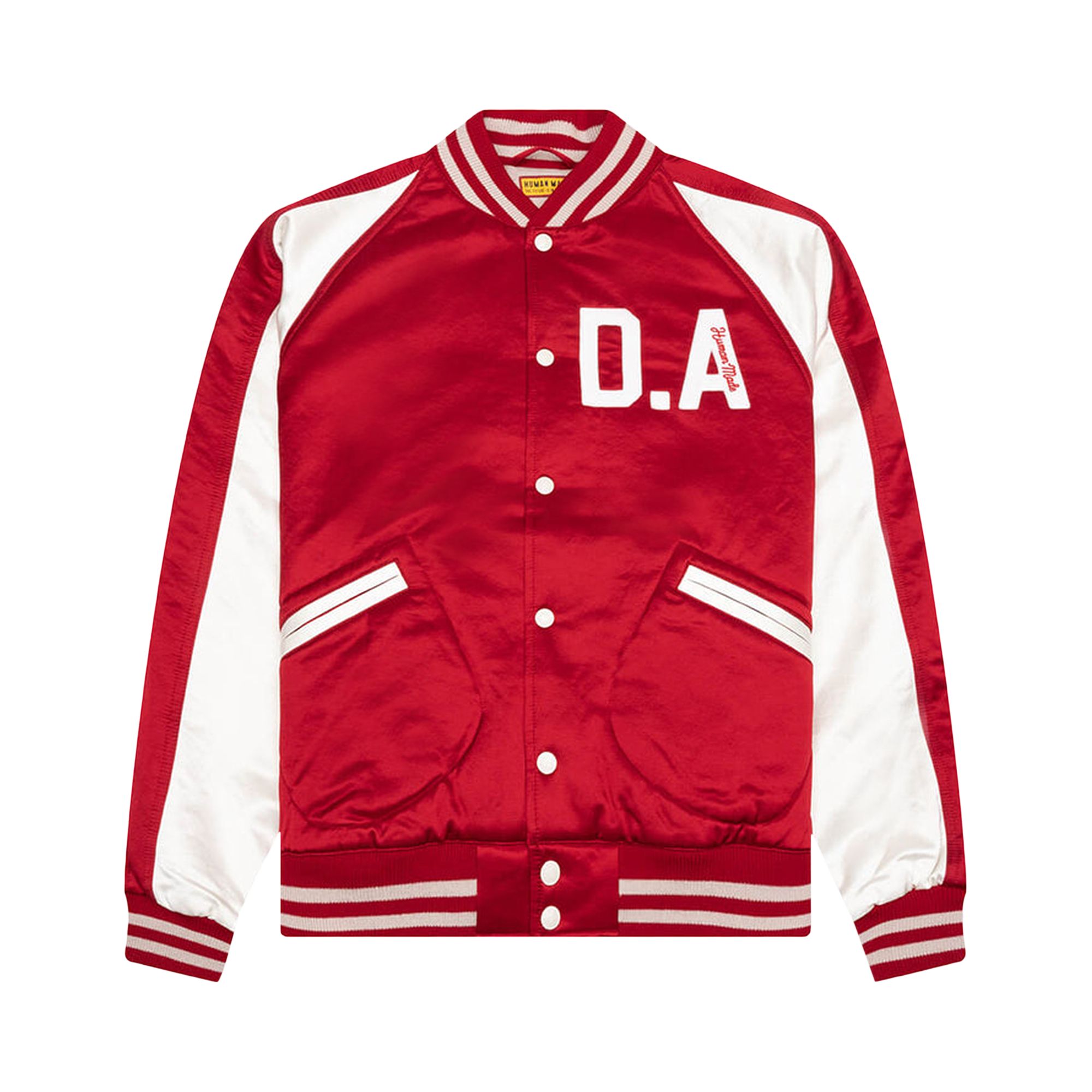 Pre-owned Human Made Satin Stadium Jacket 'red' | Men's Size M