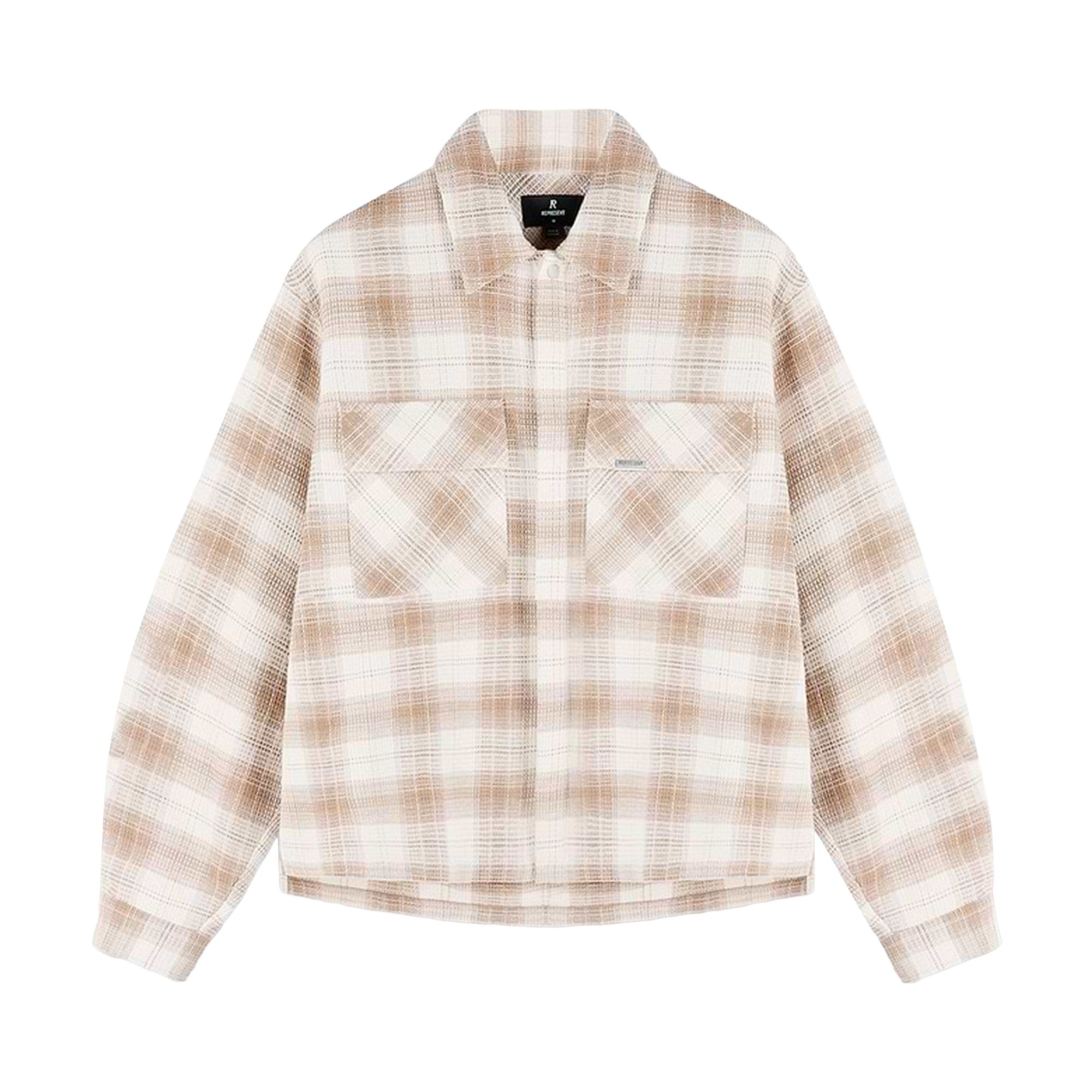 Pre-owned Represent Clo Waffle Flannel Shirt 'mid Brown' | Men's Size Xxl