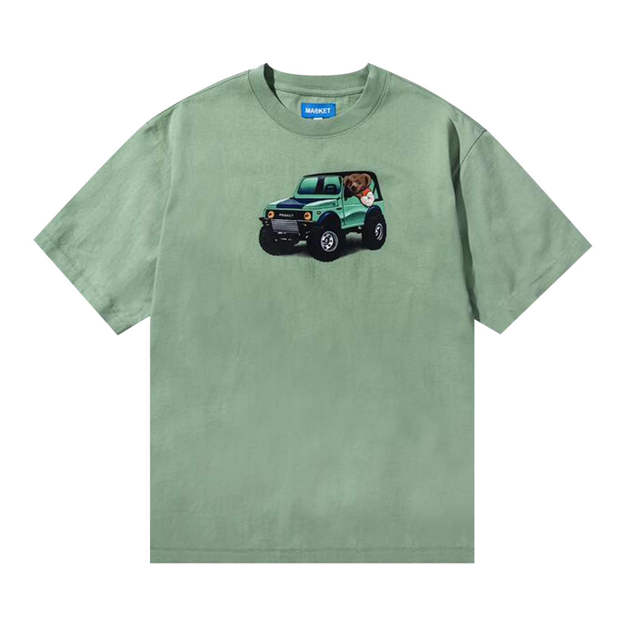 Pre-owned Market 4x4 Bear T-shirt 'basil' | Green | Men's Size S
