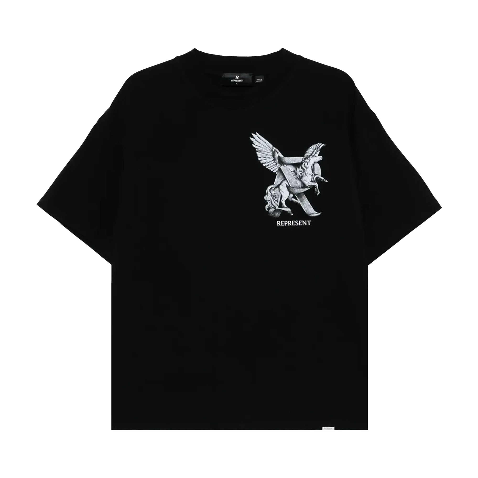 Pre-owned Represent Clo Elegance In Motion T-shirt 'jet Black' | Men's Size M
