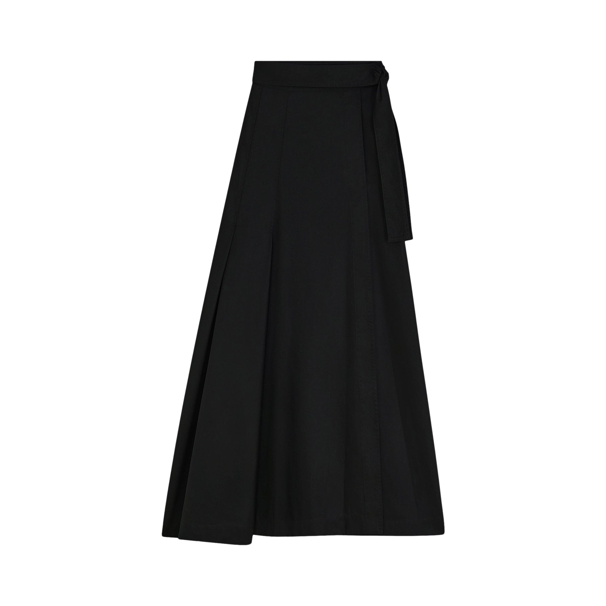 Pre-owned Phoebe Philo Long Pleated Wrap Skirt 'black' | Women's Size 34