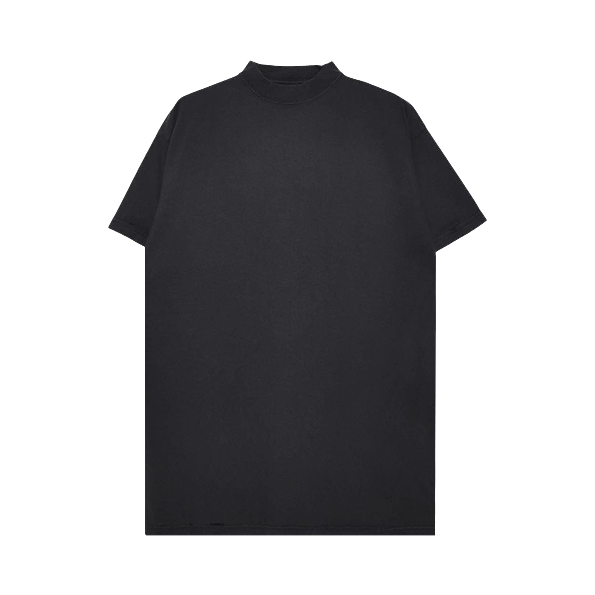 Pre-owned Balenciaga Logo T-shirt 'faded Washed Black' | Women's Size 2