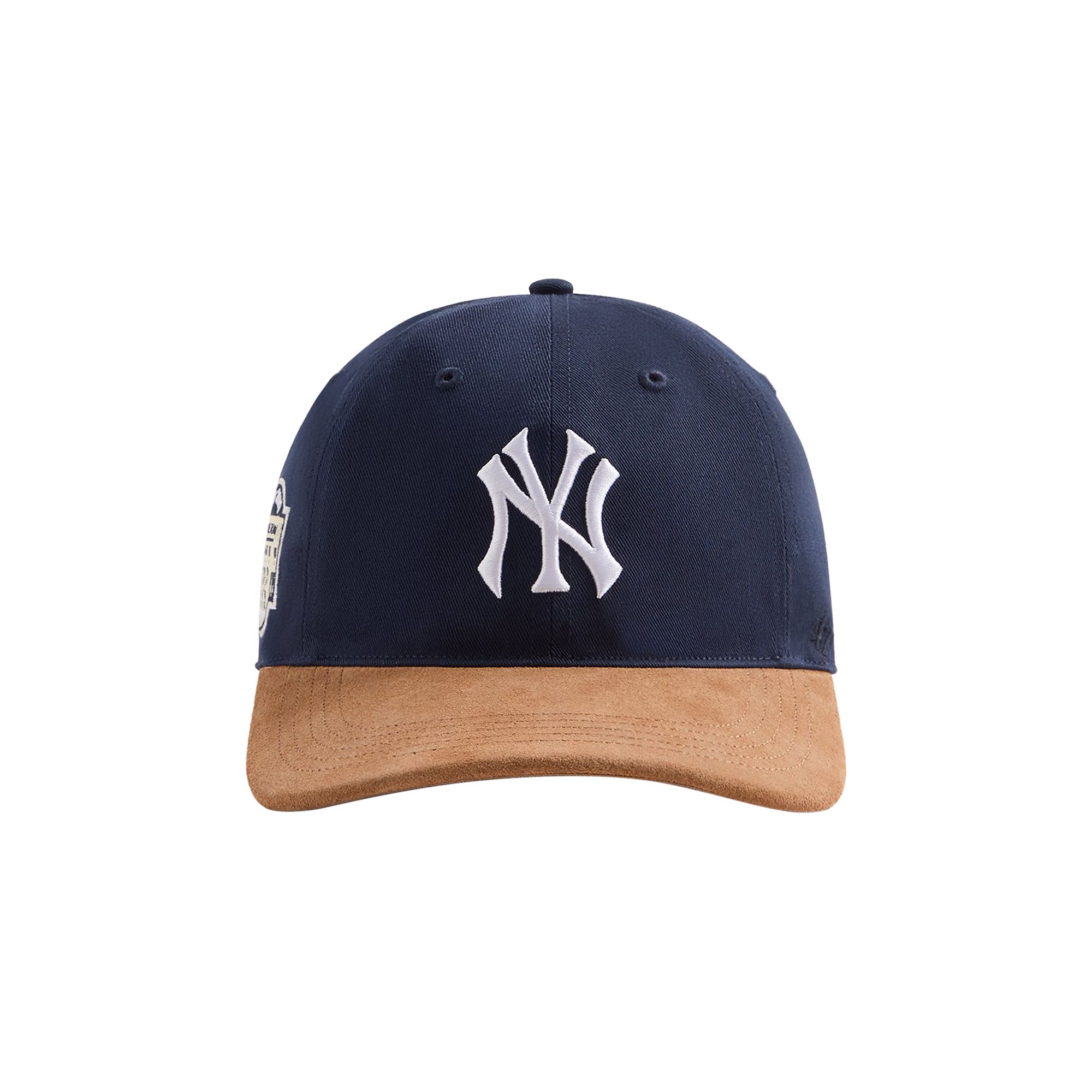 Pre-owned Kith & '47 For The New York Yankees Twill Classic Cap With Suede Brim 'nocturnal' | Blue | Men's Siz