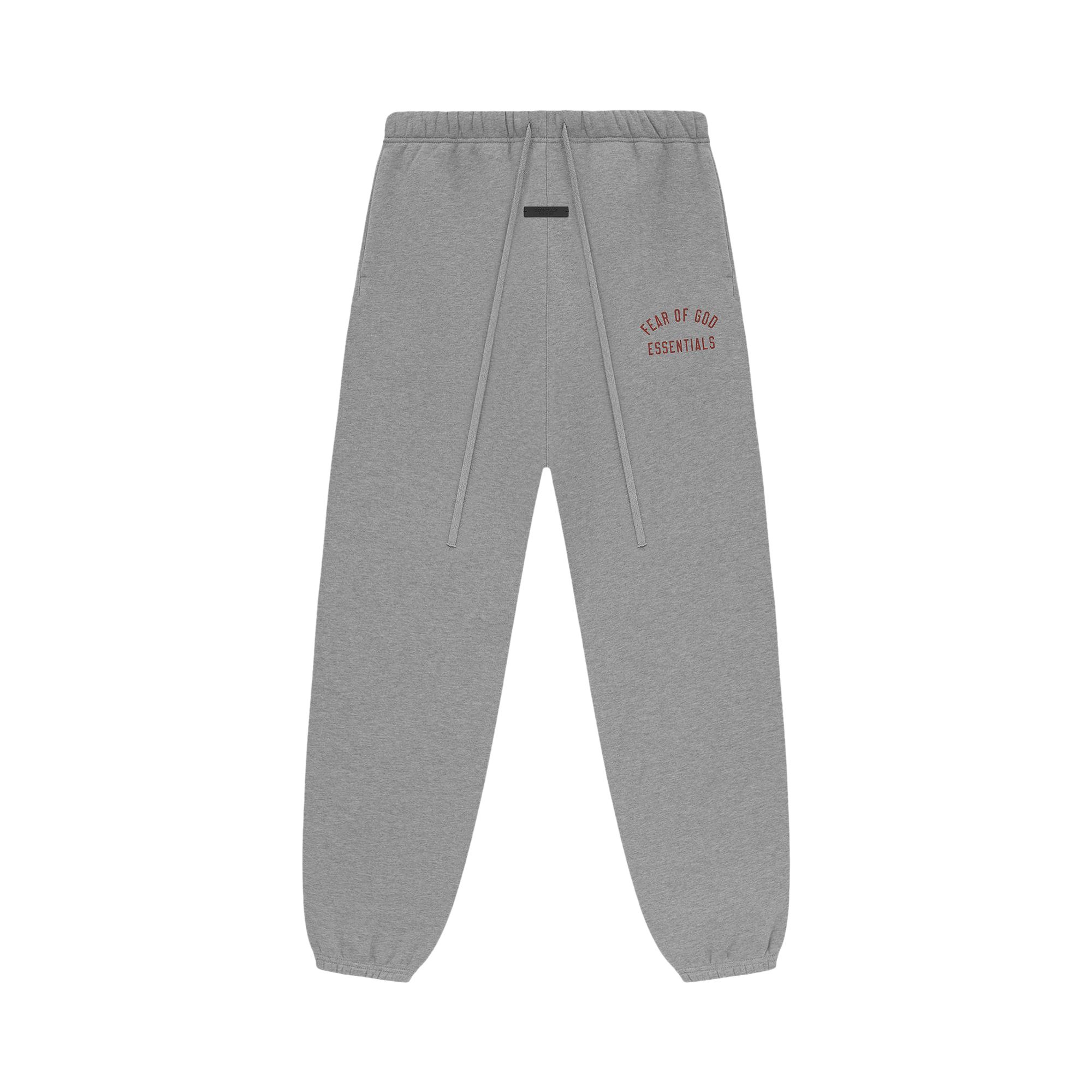 Pre-owned Essentials Fear Of God Fleece Essential Sweatpant 'dark Heather' | Grey | Men's Size L In Gray