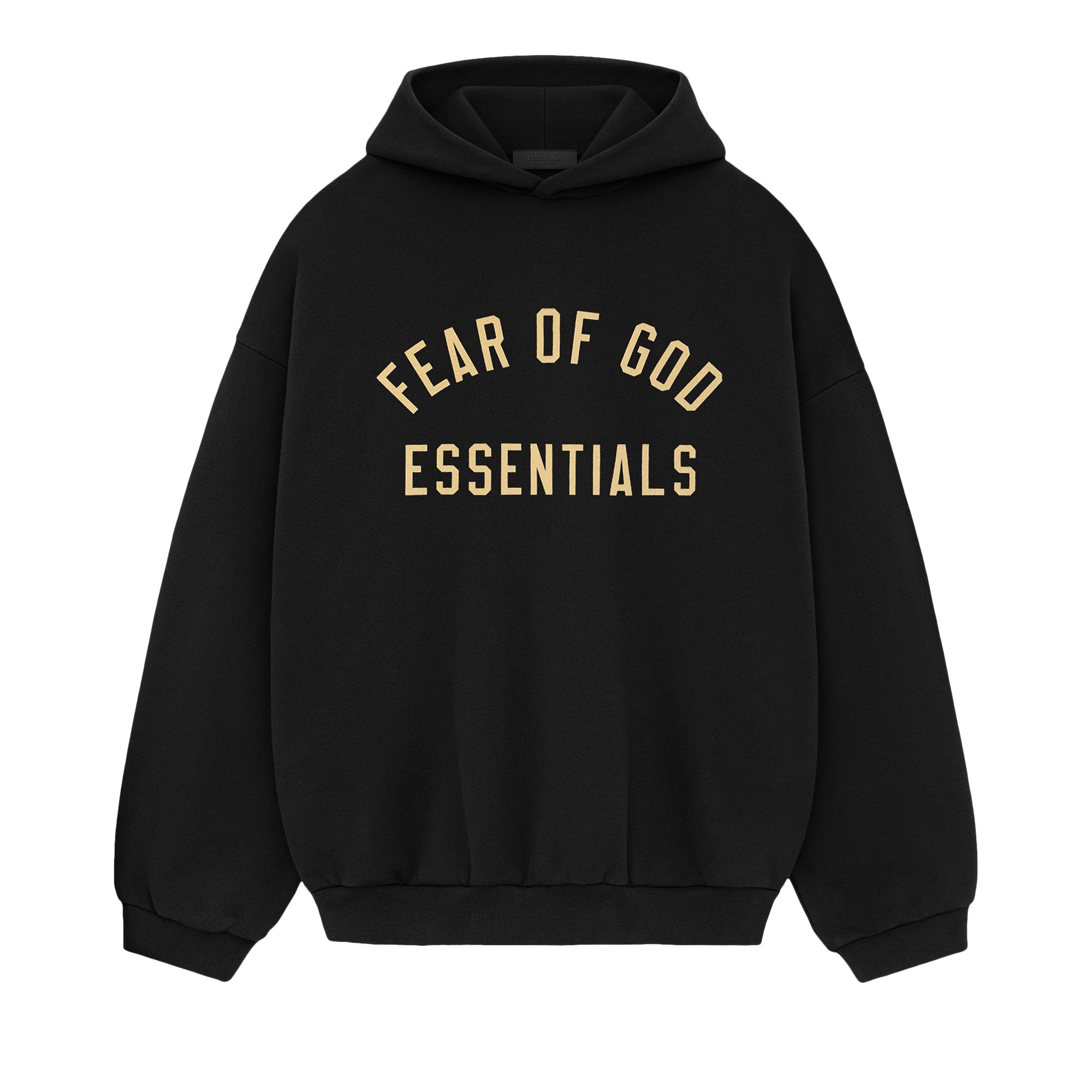 Pre-owned Essentials Fear Of God  Fleece Hoodie 'black' | Men's Size M