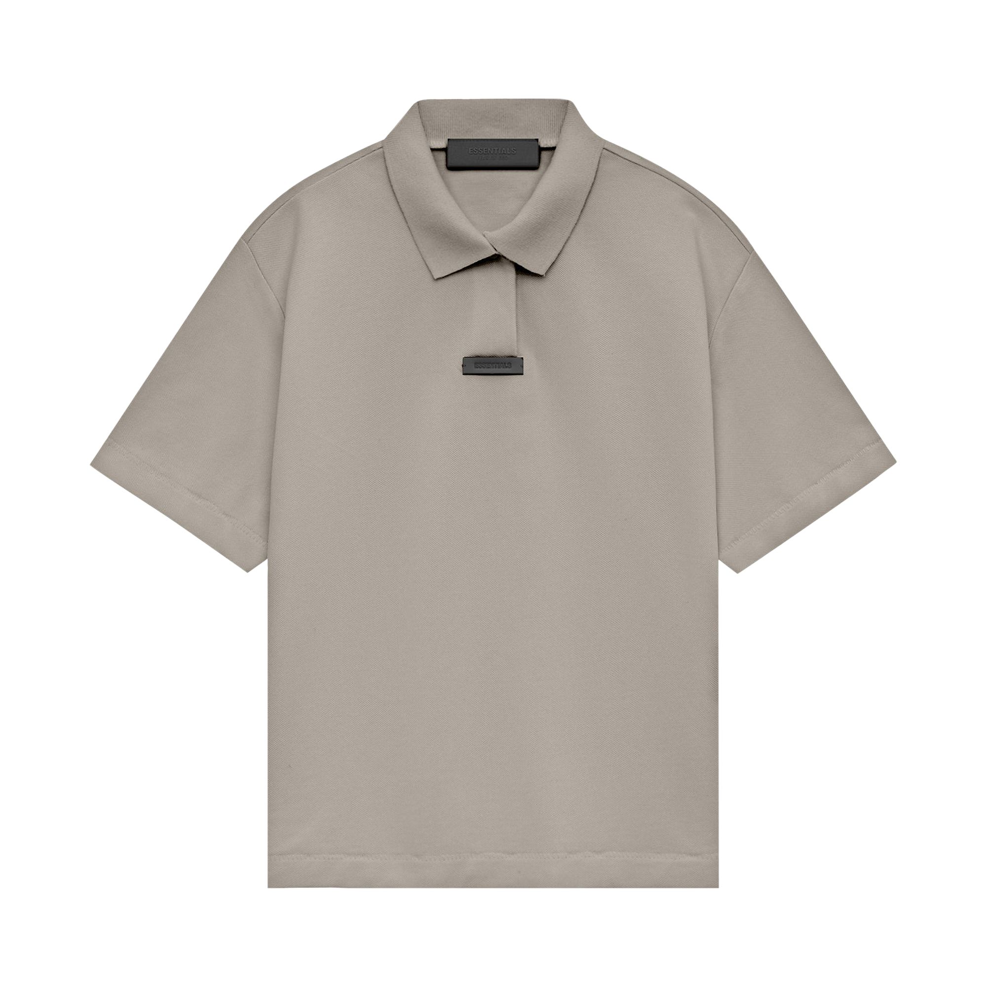 ESSENTIALS Pre-owned Fear Of God Pique Polo 'heather Grey' | Men's Size S In Gray