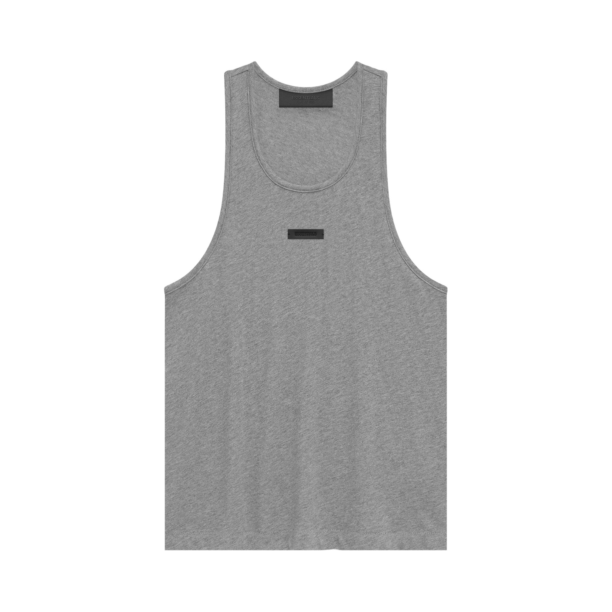 Pre-owned Essentials Fear Of God Tri-blend Tank Top 'light Heather Grey' | Women's Size Xs In Gray