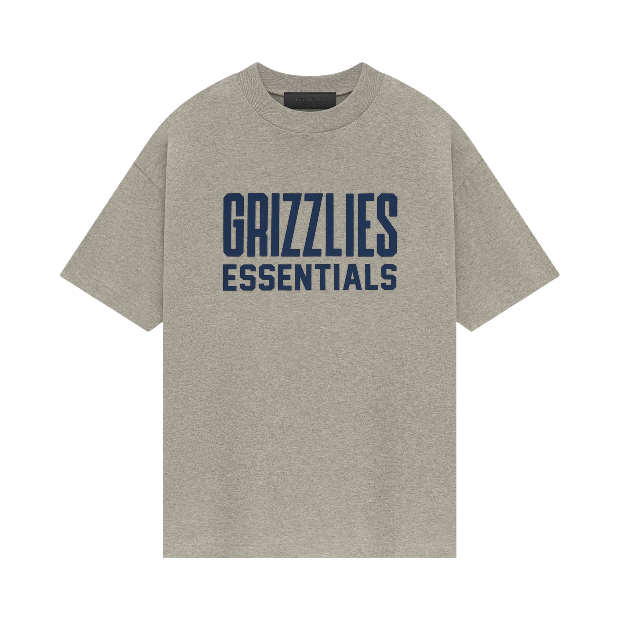 Pre-owned Essentials Fear Of God Grizzlies Tee 'warm Heather' | Grey | Men's Size M In Gray