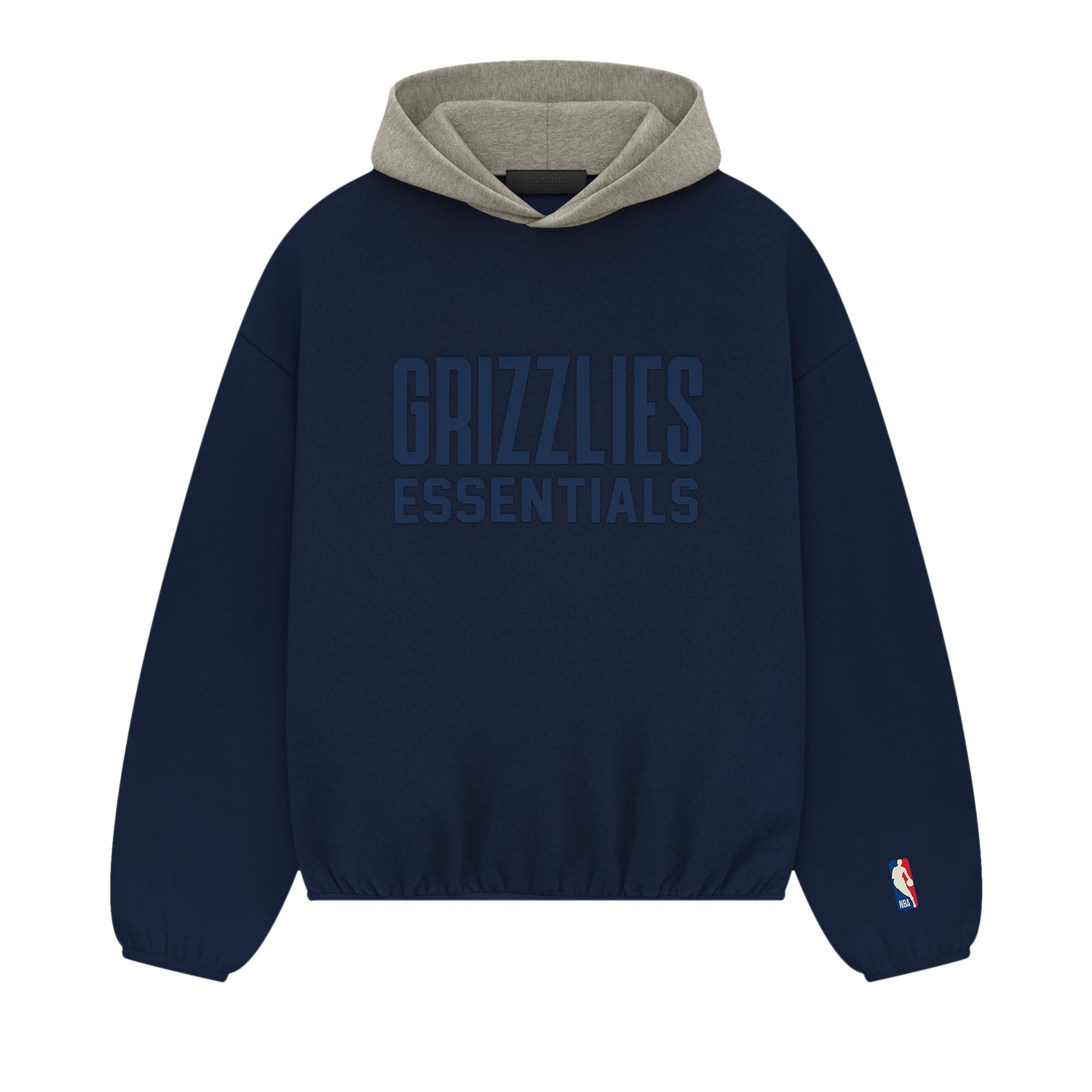 Pre-owned Essentials Fear Of God  Grizzlies Hoodie 'navy' | Blue | Men's Size L