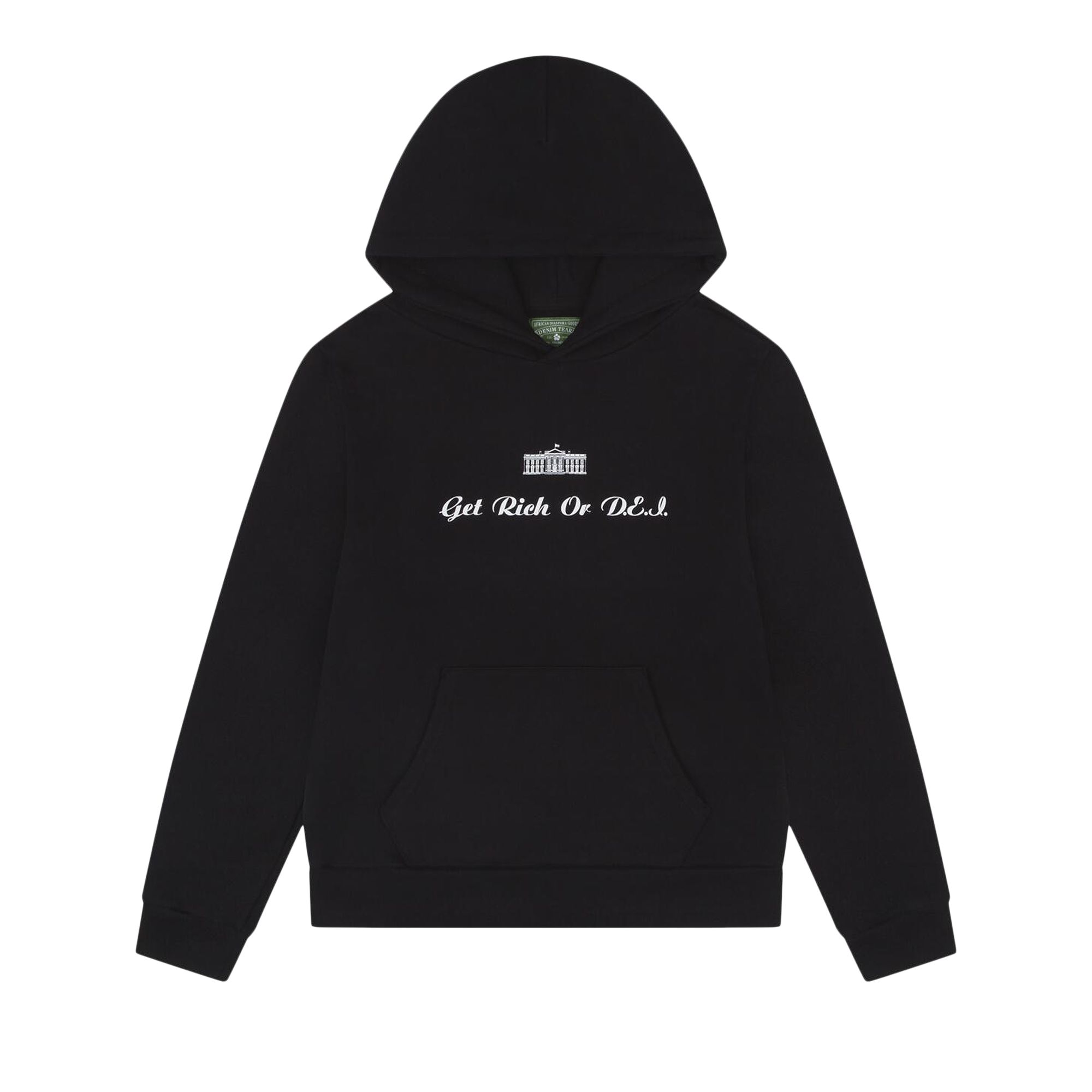 Pre-owned Denim Tears Get Rich Or Dei Hoodie 'black' 'black' | Men's Size Xxl
