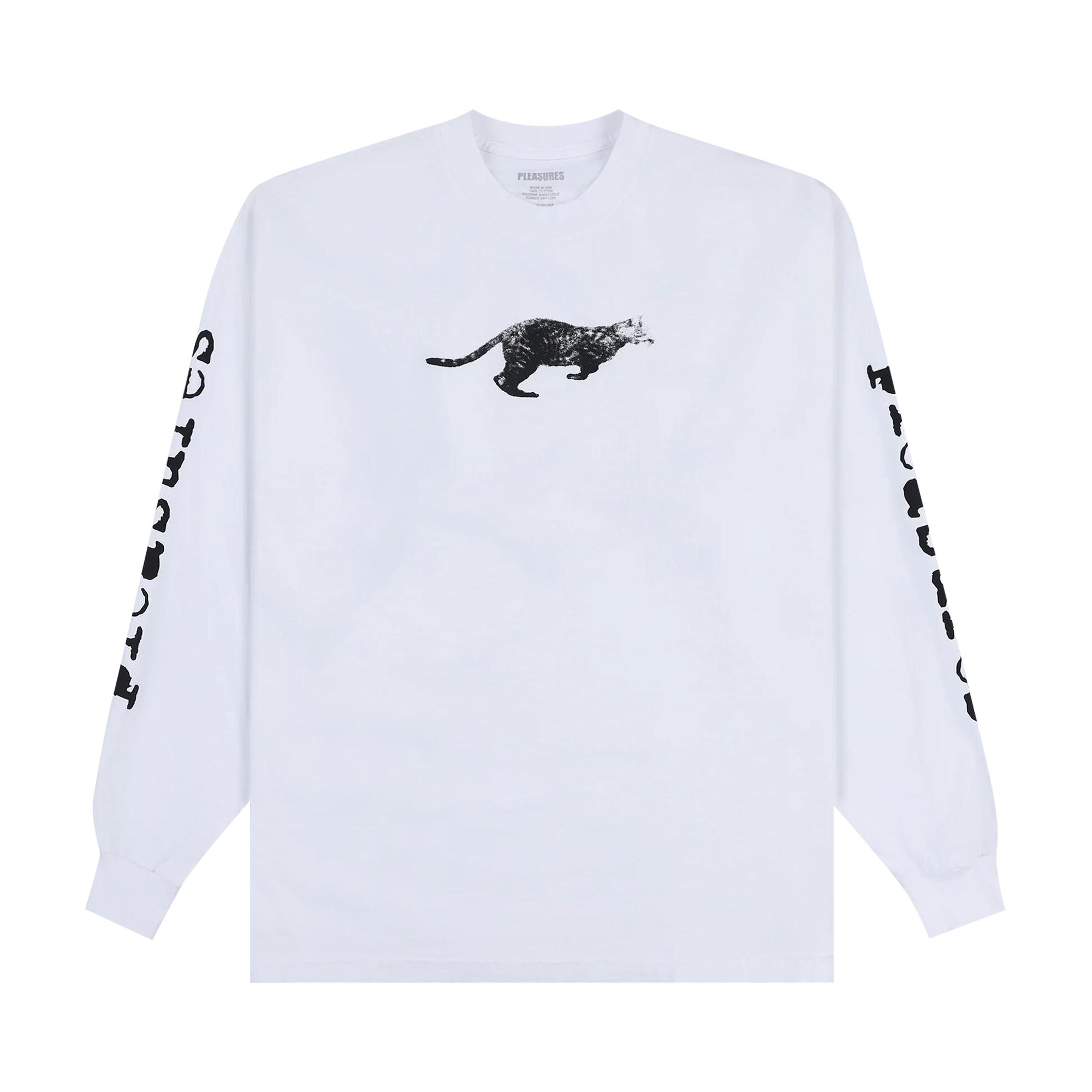 Pre-owned Pleasures Sprint Long-sleeve 'white' | Men's Size Xxl