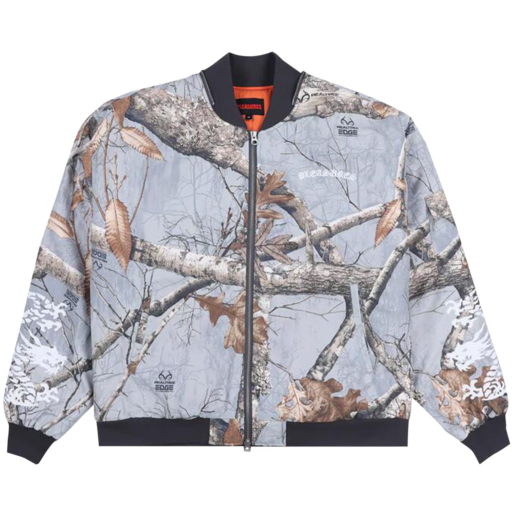 Pre-owned Pleasures Dragon Bomber Jacket 'grey Edge' | Men's Size Xxl