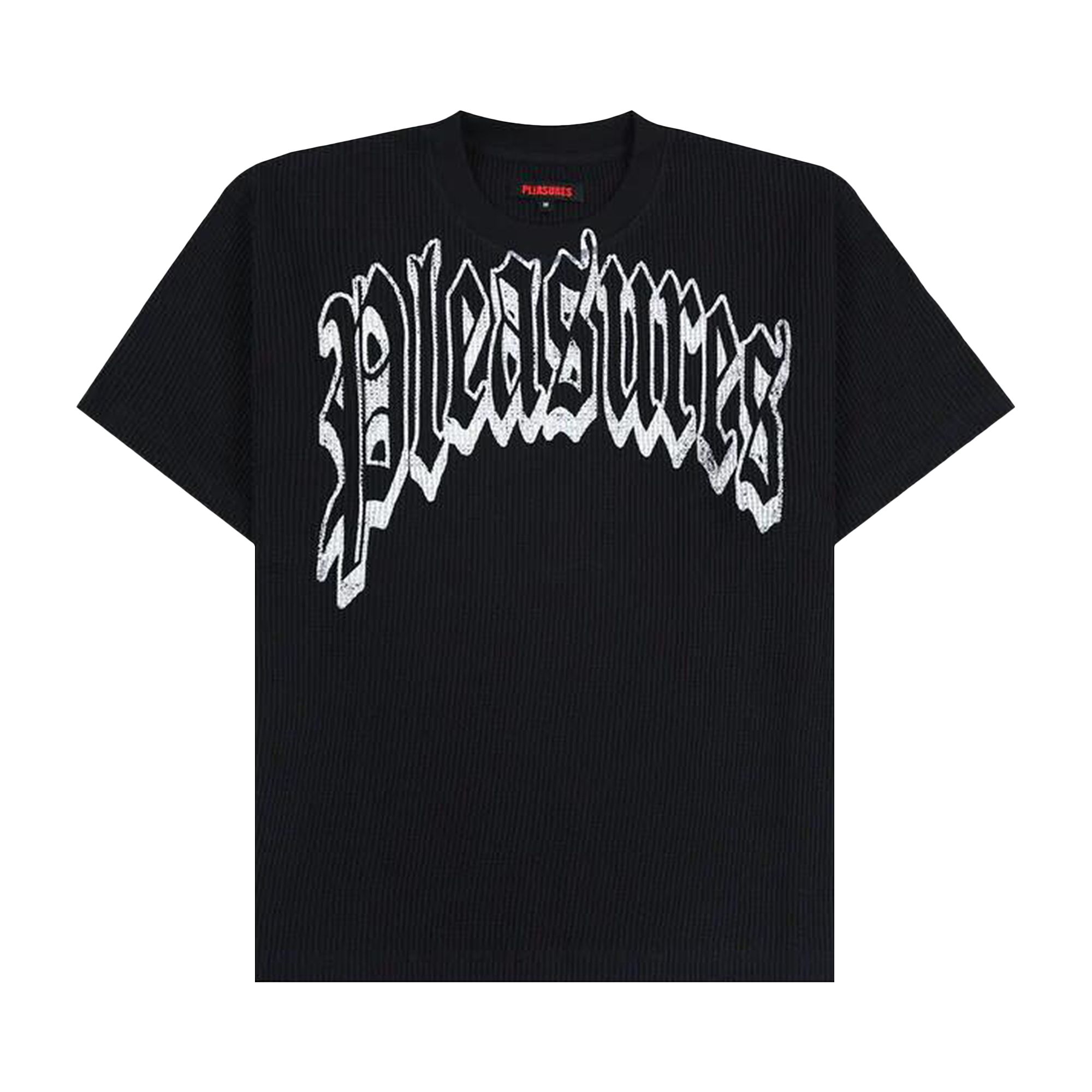 Pre-owned Pleasures Twitch Waffle Tee 'black' | Men's Size Xxl