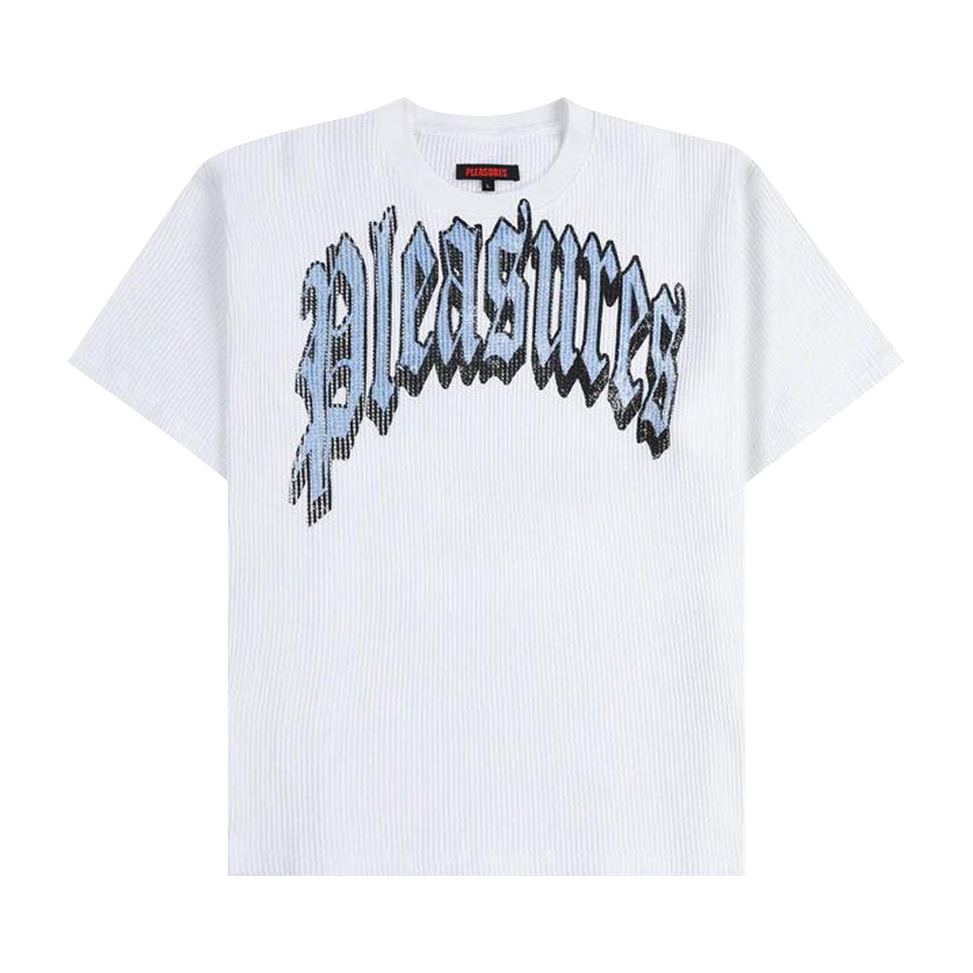 Pre-owned Pleasures Twitch Waffle Tee 'white' | Men's Size Xxl
