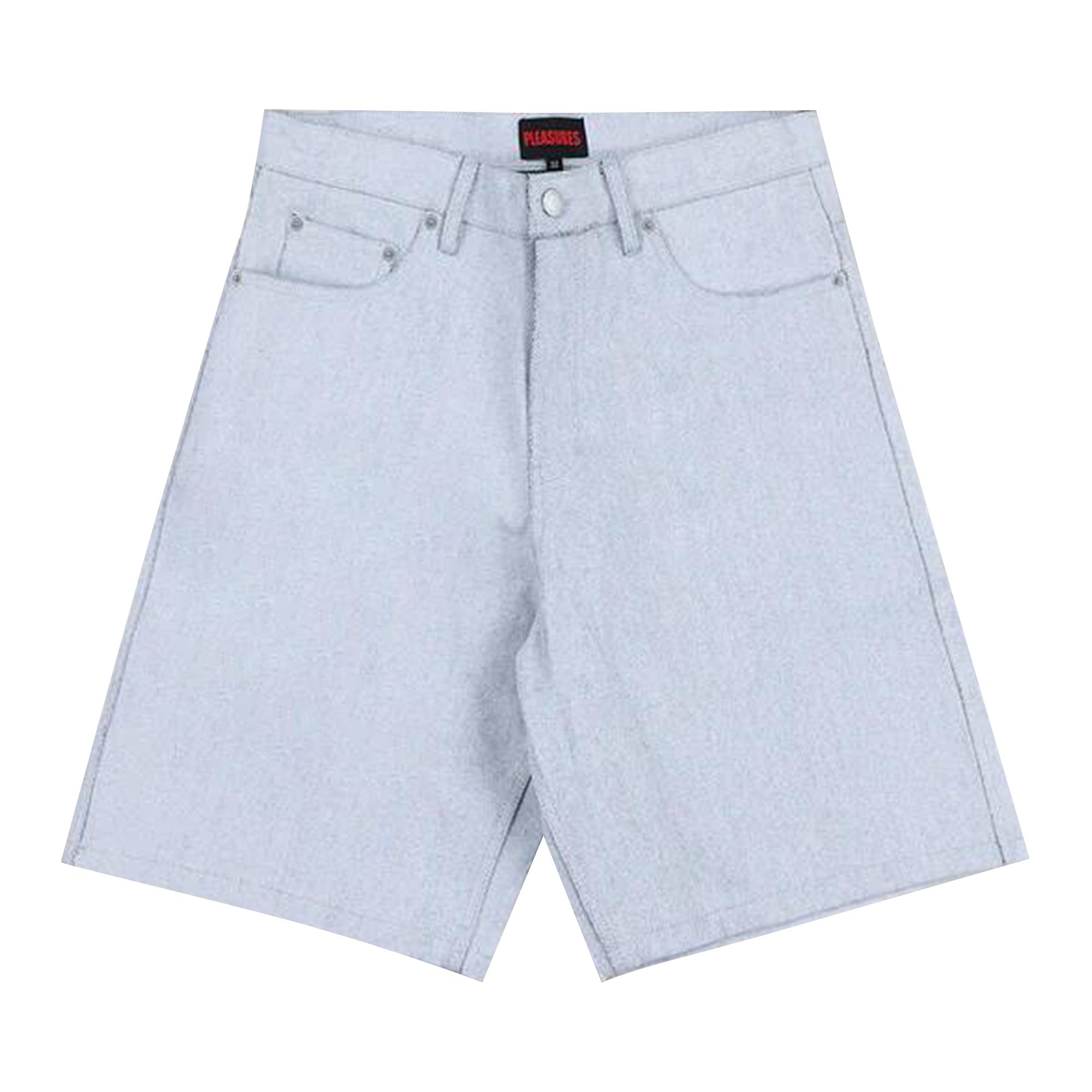 Pre-owned Pleasures Whiteout Baggy Jorts 'off White' | Cream | Men's Size 38