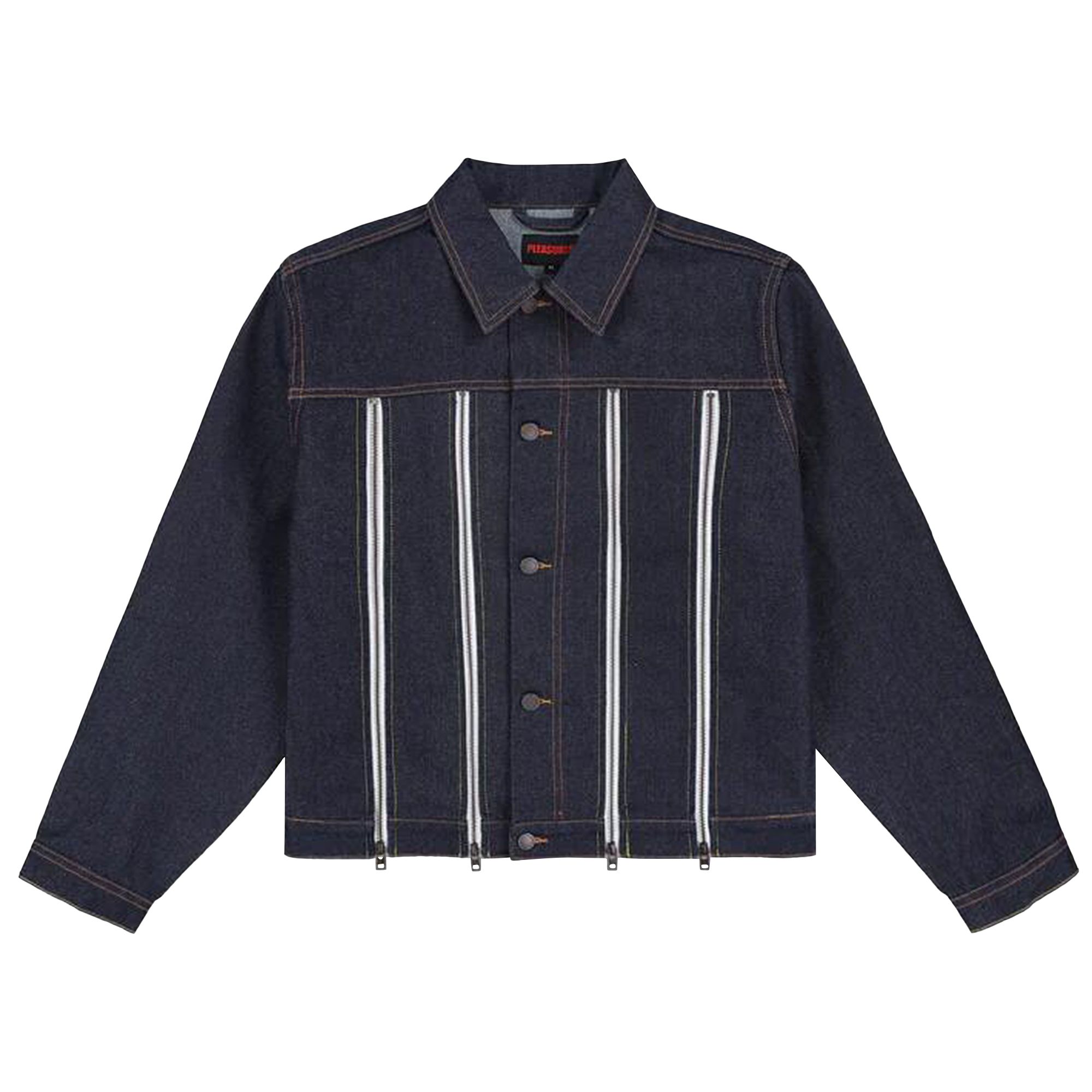 Pre-owned Pleasures Mileage Trucker Jacket 'raw Indigo' | Blue | Men's Size L