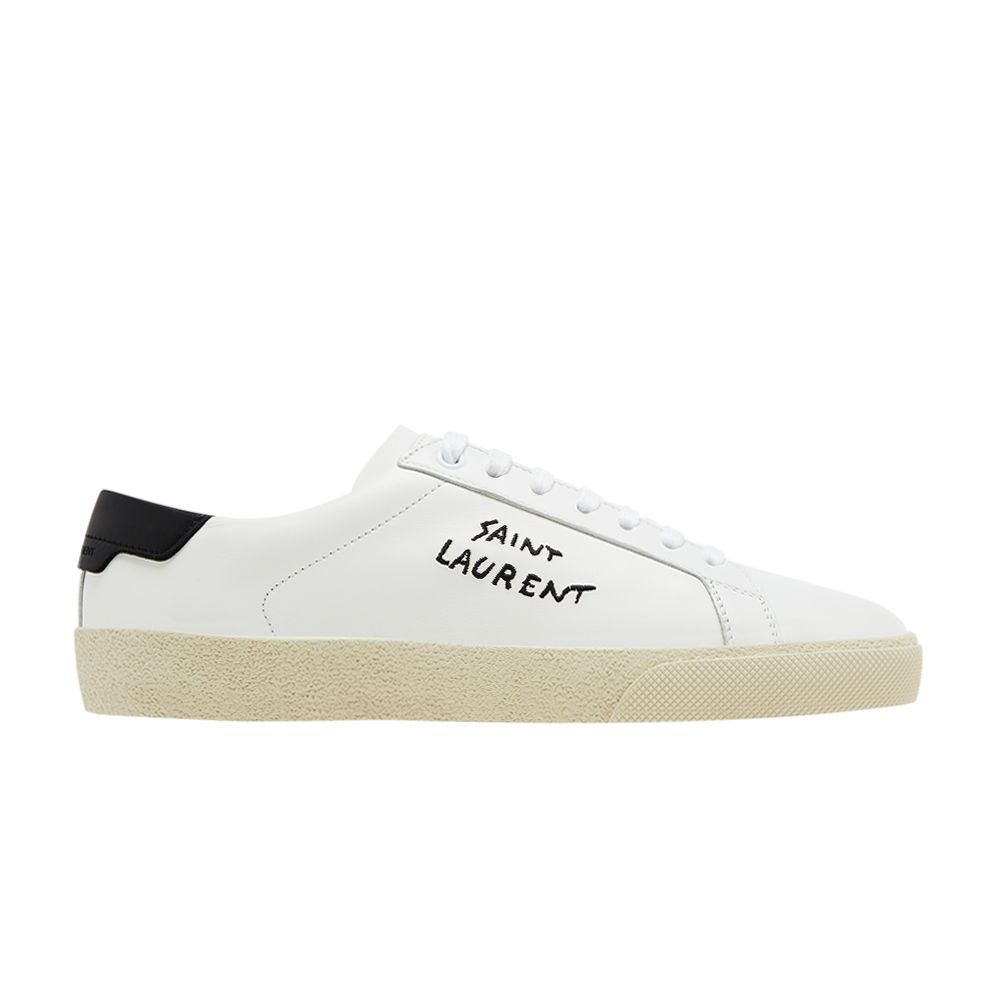 Pre-owned Saint Laurent Wmns Court Classic Sl/06 Low 'optic White Black' 2023 | Women's Size 40.