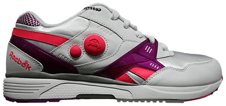 Reebok Pump Running Dual White Bright Purple Laser Pink